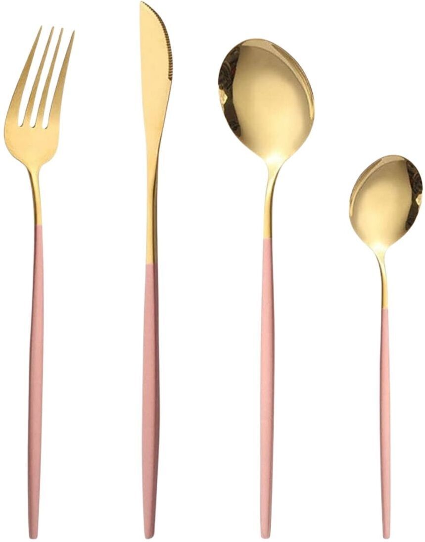 p-plus international Cutlery - Stainless Steel Set - Knife Fork Spoon Set - Elegant Life Dinner Set Stainless Steel Cutlery Set-picture-34