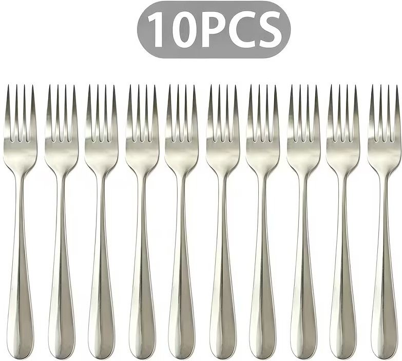 haniza 10 Dinner Forks Stainless Steel Cutlery Set-picture-23
