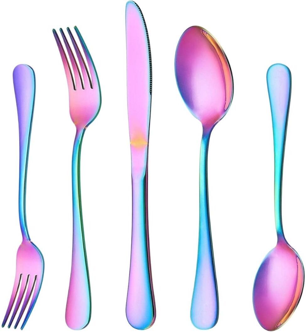 p-plus international Flatware Set with Forks, Knife, Spoon, Rust Resistant Cutlery for Home & Wedding Stainless Steel Cutlery Set-picture-49