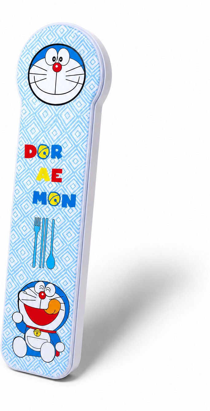 Spoon Set For Kids-1 Spoon, 1 Chopstick & 1 Fork Stainless Steel, Plastic Cutlery Set-image-45