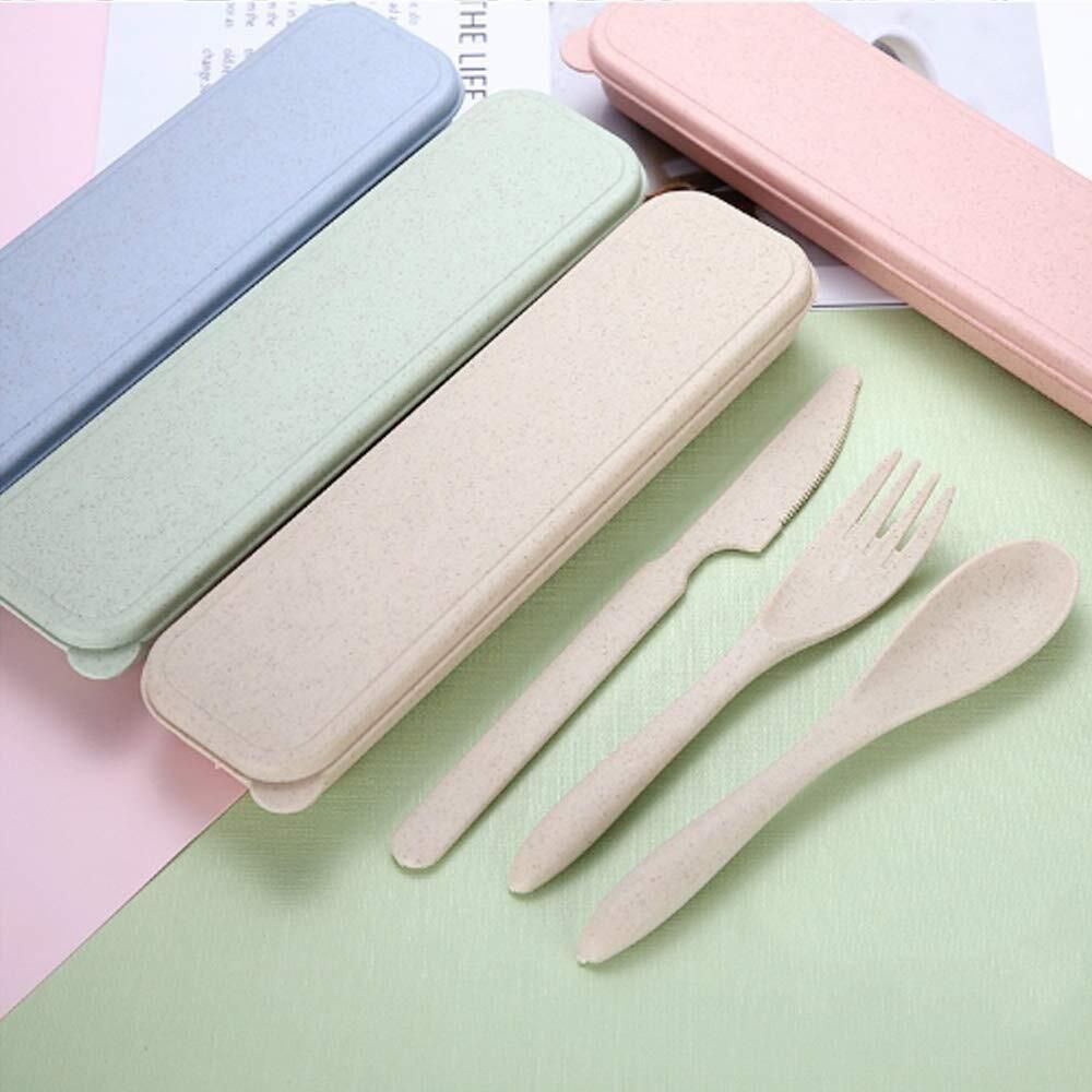 Wheat Straw Cutlery Set,Utensils for Travel,Work,Picnic,Camping And Daily Use Polypropylene, Plastic Dessert Knife