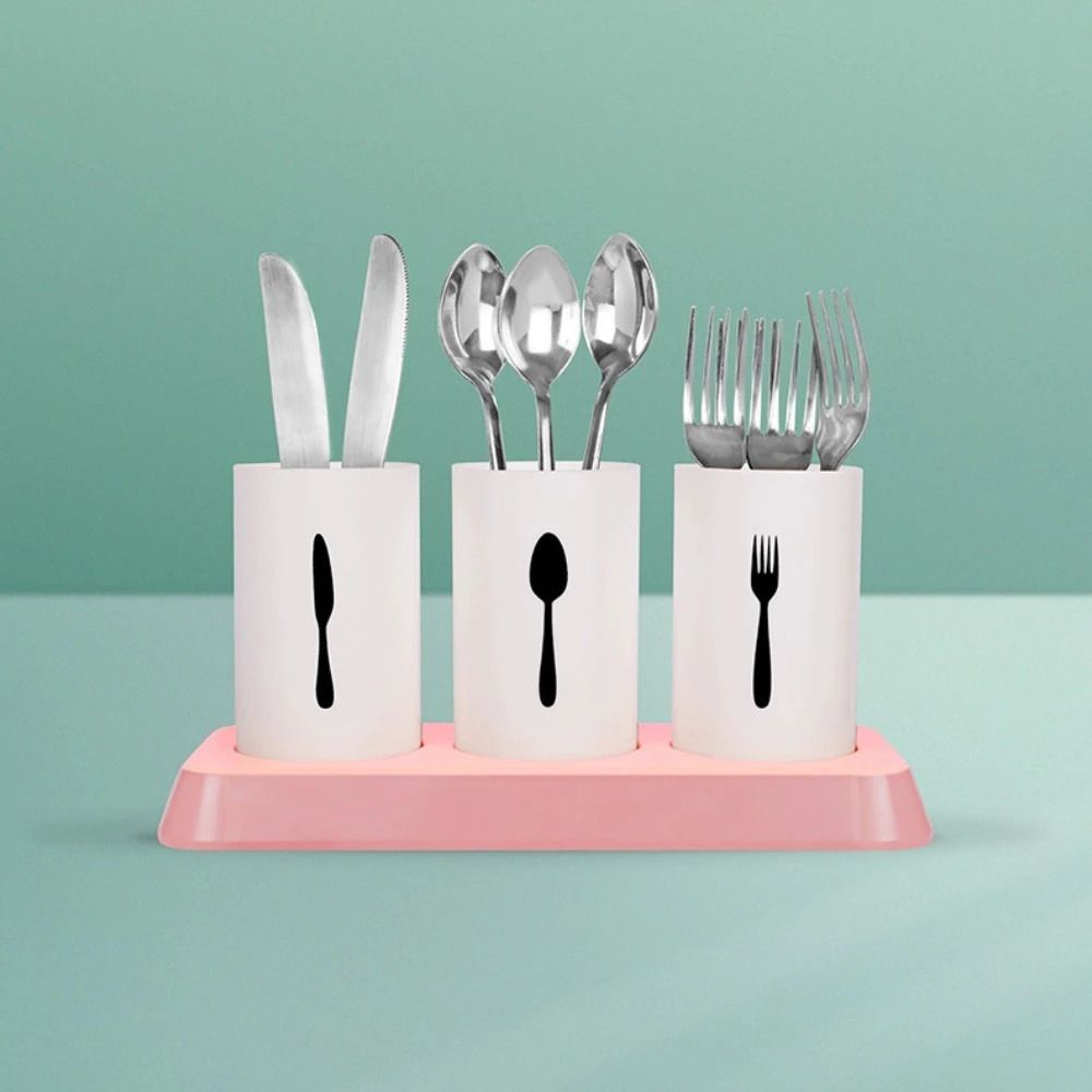 b-arm Knife and Spoon Stand for Kitchen&Dining Table(Small Cup Size)Cutlery Holder Plastic Cutlery Set-picture-14