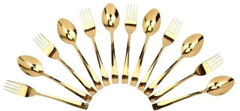 FANCY SPOON & FORK SET Stainless Steel Cutlery Set