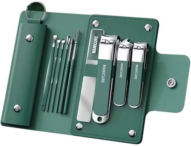 10-in-1 Manicure Kit 10 in 1 Nail Clipper Set with Ear Cleaner – Manicure Pedicure Kit Nipper-image-1