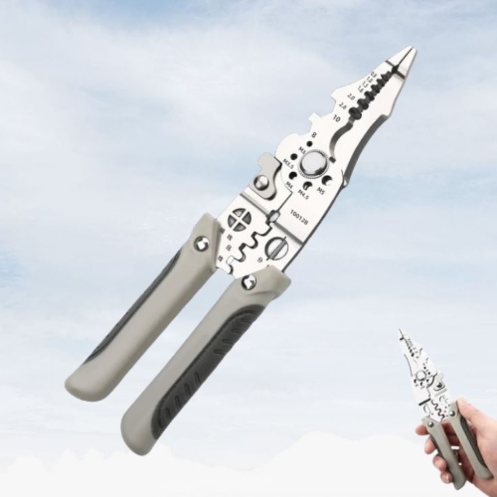 ashaka High-Precision Wire Stripper for All Electrical Projects Precision Engineered Wire Stripper and Crimper Multi-Tool Wire Cutter-picture-34