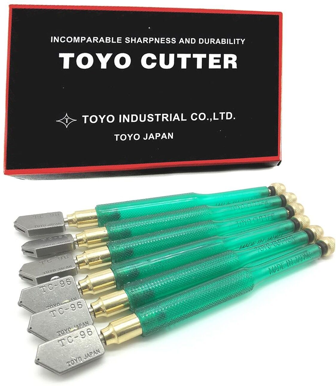 pkt Diamond Minerals Tipped Oil-feed Glass Cutter 10-20 mm Oil Glass Cutter TC-96 (Pack of 6) Glass Cutter-picture-16