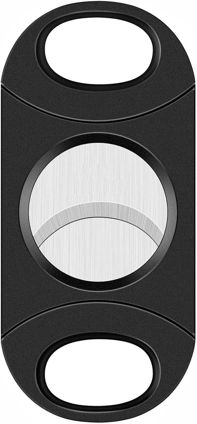 mapperz Double Blade Stainless Steel Pocket Cigar Cutter Fit Almost Cigar Sizes Guillotine Double Blade Cigar Clippers Tool Metal Cutter-picture-19