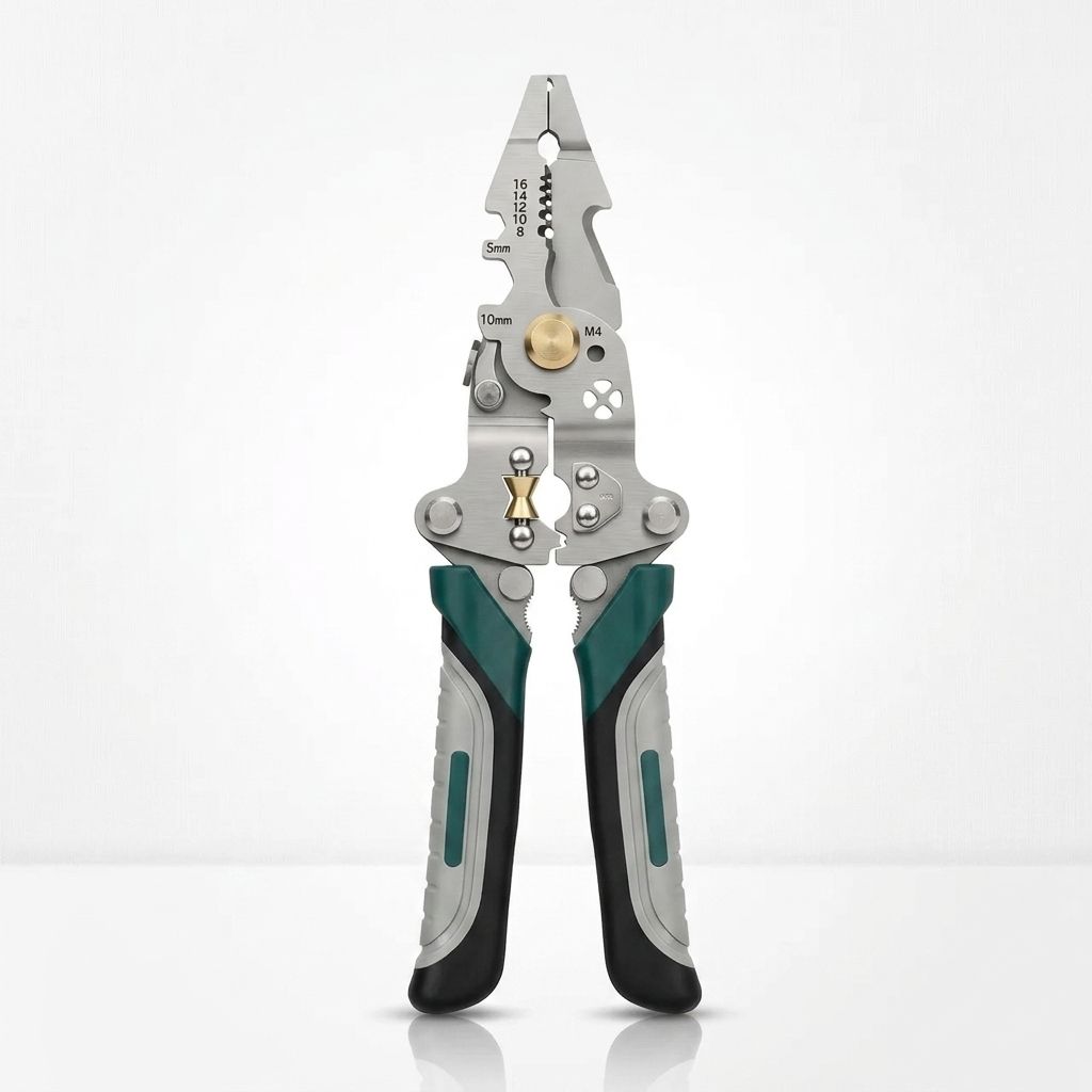 Cutter-20 Wire Stripper Plier with M3 M4 Bolt Cutter and Voltage Tester Tool Wire Cutter-image-48