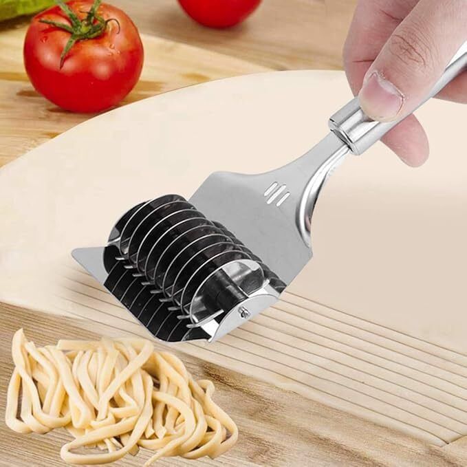 Stainless Steel Noodle Maker Roller Docker Dough Cutter Pasta Maker-image-22