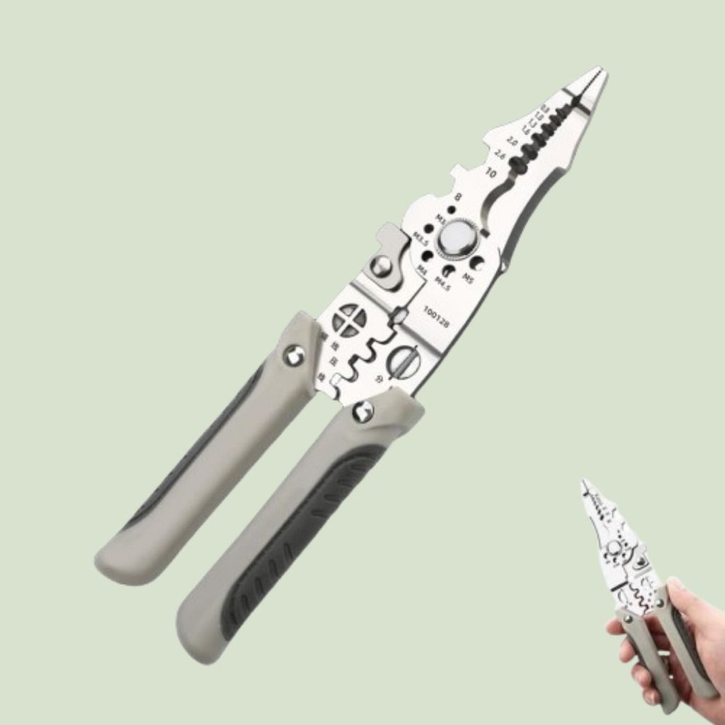 ashaka Automatic-Style Wire Stripping, Cutting, and Crimping Plier Automatic-Style Wire Stripping, Cutting, and Crimping Tool Wire Cutter-picture-14