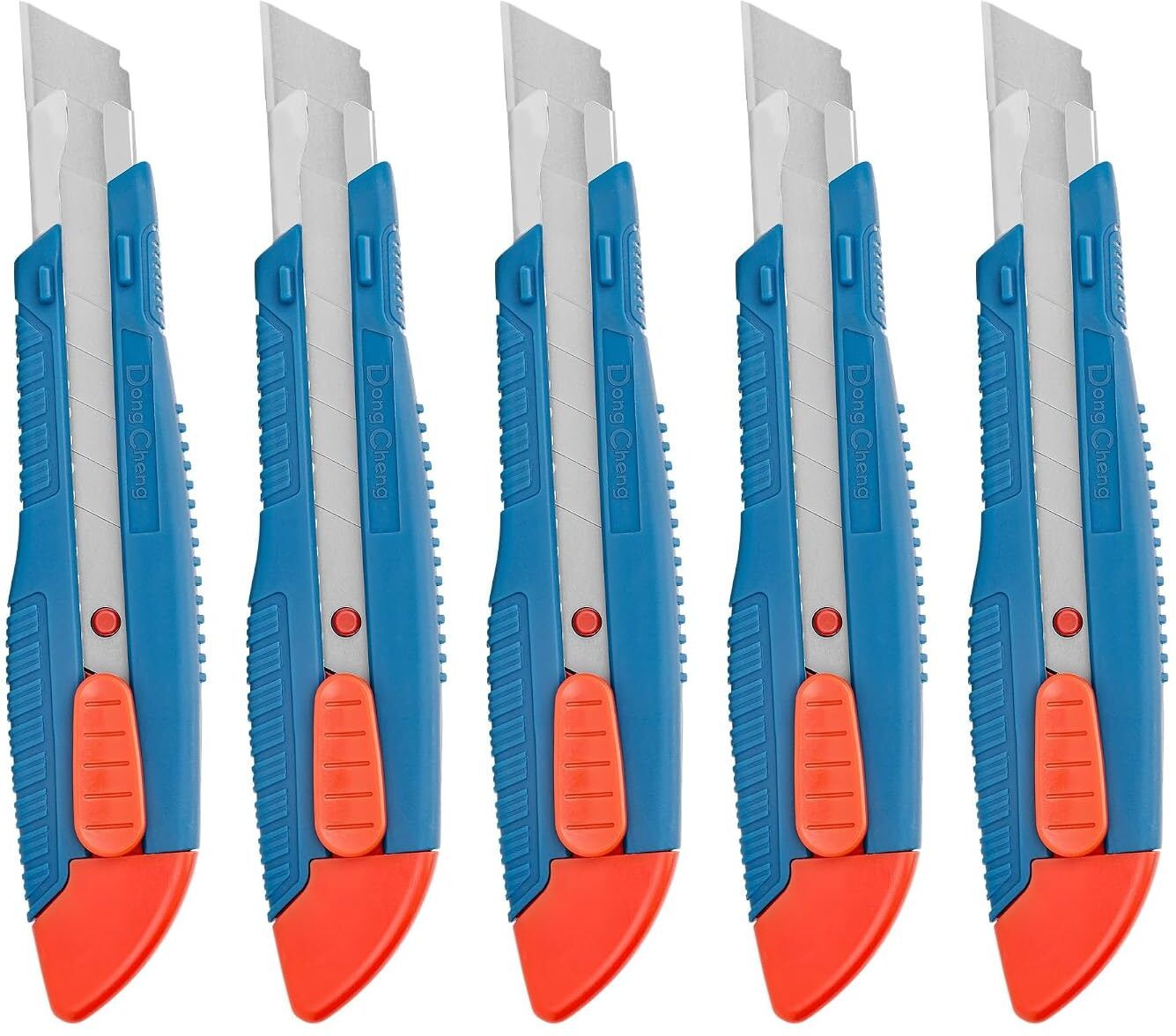 dongcheng Snap-Off Knife 18mm — Pack of 5 | SK5 / High-Carbon Spring Steel Blade Safe-End Design | Snap-Off Utility Knife | Sharp blade drawn, Precision Wire Cutter-picture-36