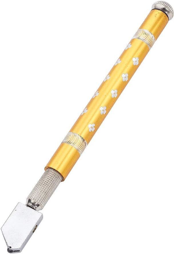 Metal Cutter with Round Handle and Tungsten Steel Handle for Tile and Mirror, 1 Piece Glass Cutter-image-0