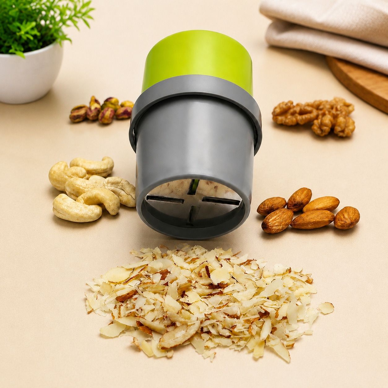 Manual Nut Slicer Machine | Easy Hand Operated Dry Fruit Cutter with Sharp Blade Manual Nut Slicer Machine | Easy Hand Operated Dry Fruit Cutter with Sharp Blade Nut Cutter-image-14