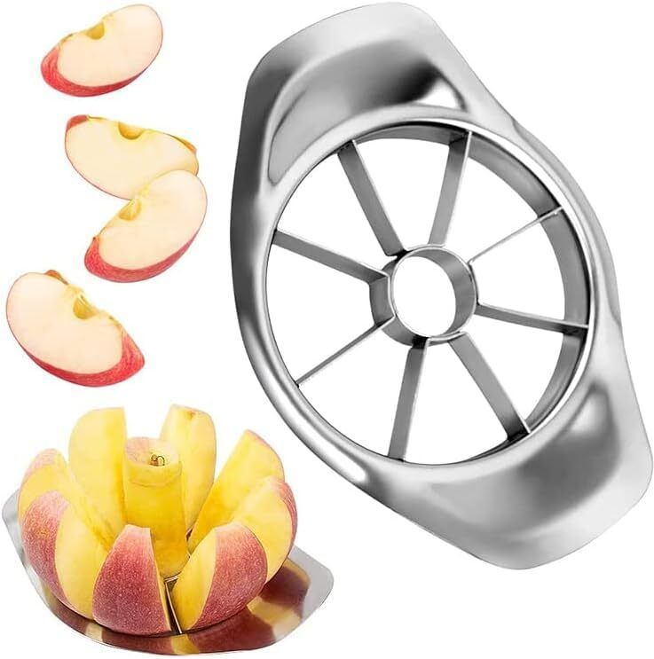 rpsprime Apple Cutter Slicer Corer | Stainless Steel Fruit Cutter with Sharp Blades Apple Cutter Slicer Corer | Stainless Steel Fruit Cutter with Sharp Blades Nipper-picture-10