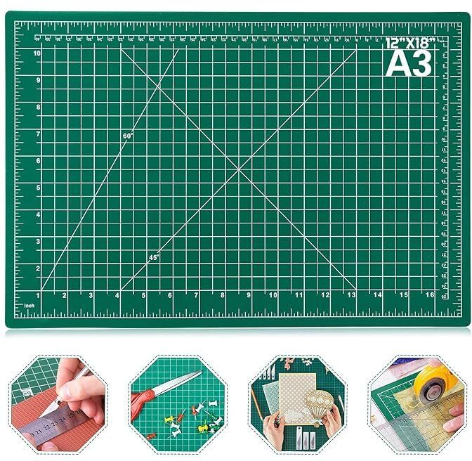 PVC Self Healing A3 Cutting Mat Double Sided, Waterproof Non-Slip Craft Board Cutting Mat-image-20