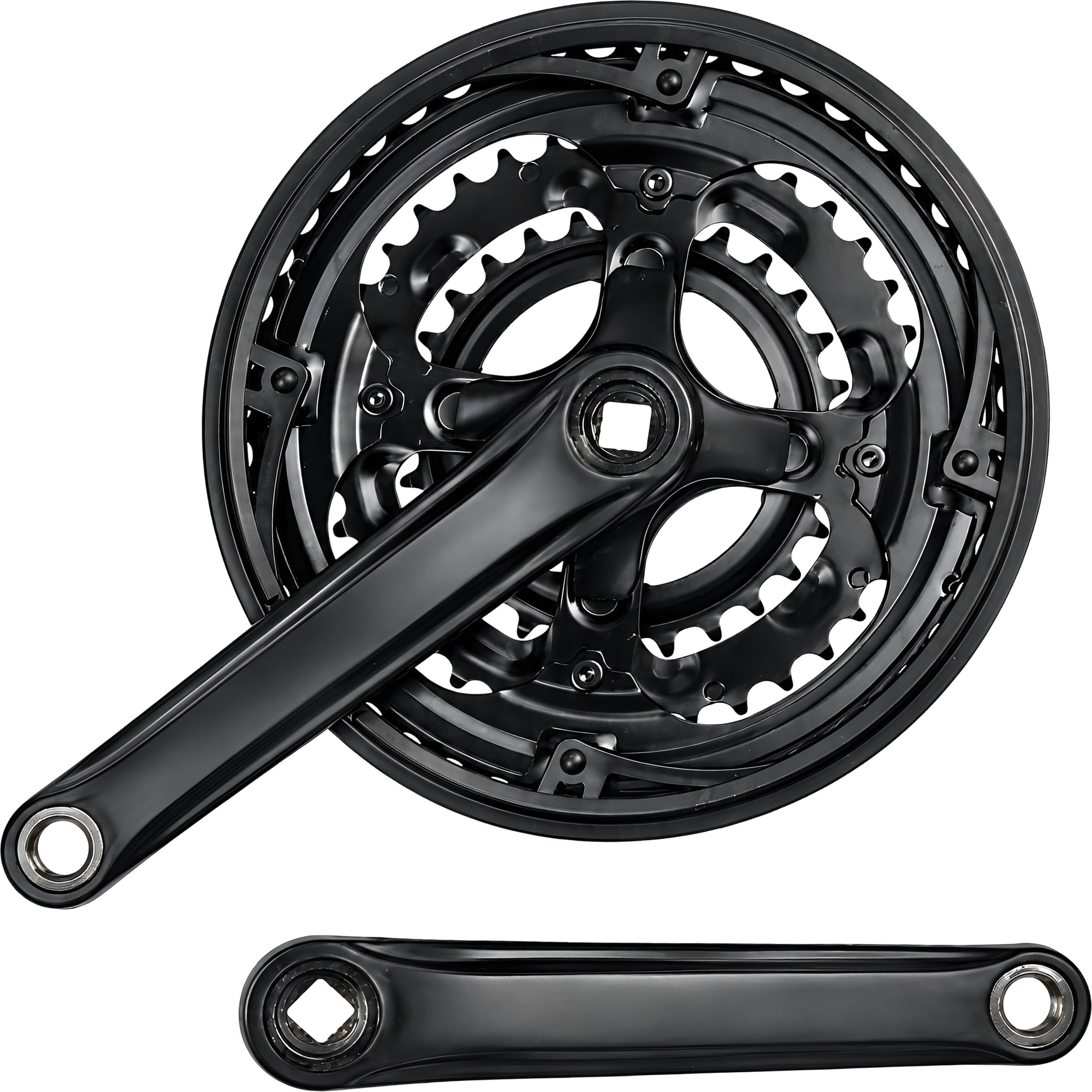 razaiq Bicycle Triple Chainwheel Crankset with Crank Arms, 3 Speed Front Gear Set Bicycle Brake Disk-picture-13