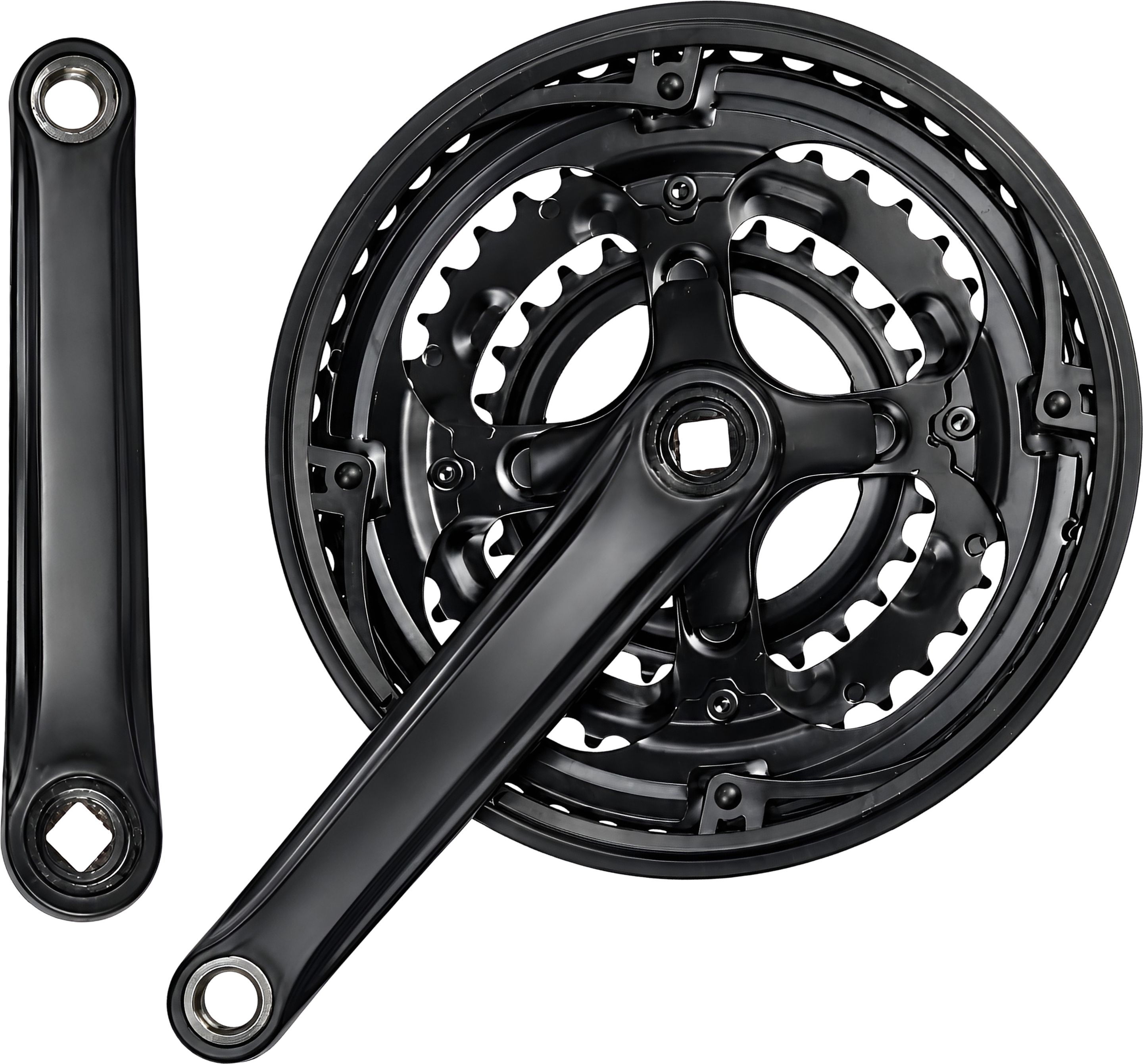 razaiq Bicycle Crankset Triple Chainwheel with Crank Arms, 3 Speed Front Gear Set, Mountain Bike, Racing Bike, Road Bicycle Wheel-picture-16