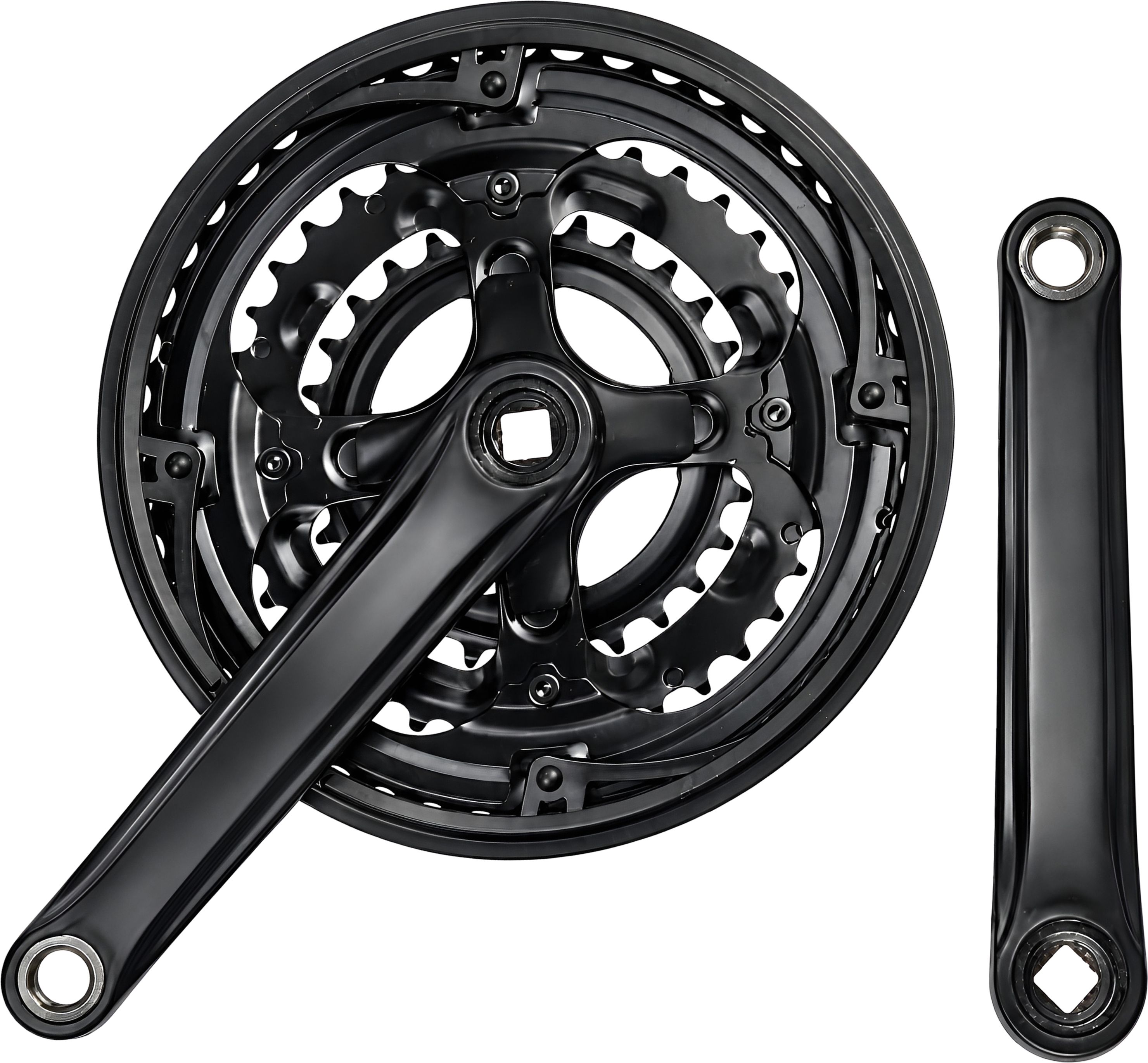 razaiq Universal Bicycle Triple Crankset, 3 Speed Chainwheel with Crank Arms Mountain Bike, Racing Bike, Road Bicycle Wheel-picture-12
