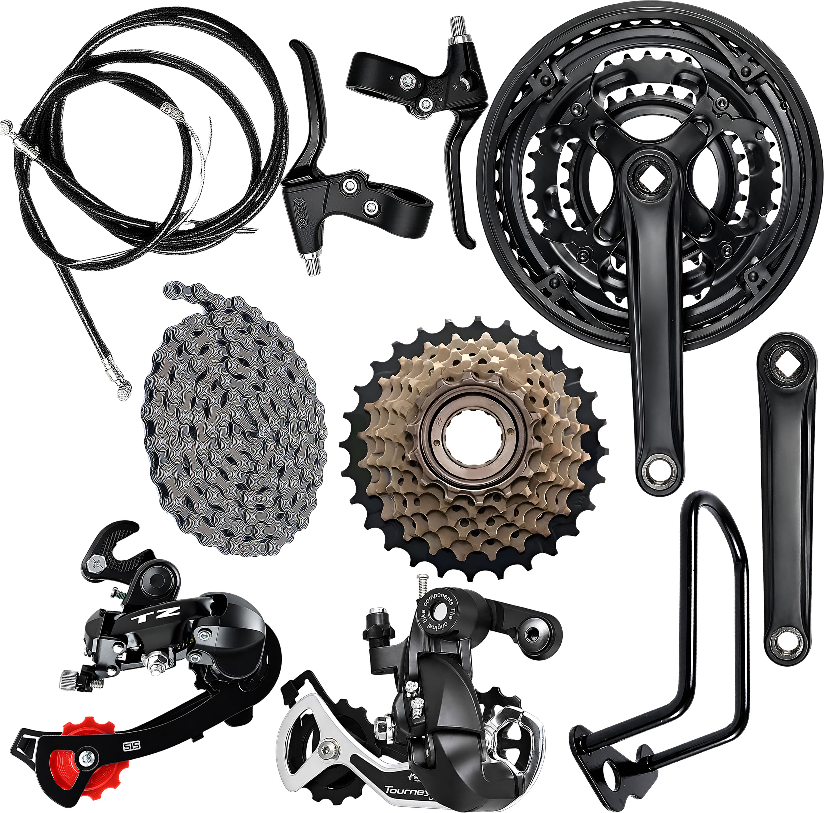 razaiq Cycle Gear Upgrade Kit with Crankset, Chain, Brake Lever & Rear Derailleur Bicycle Brake Disk-picture-17