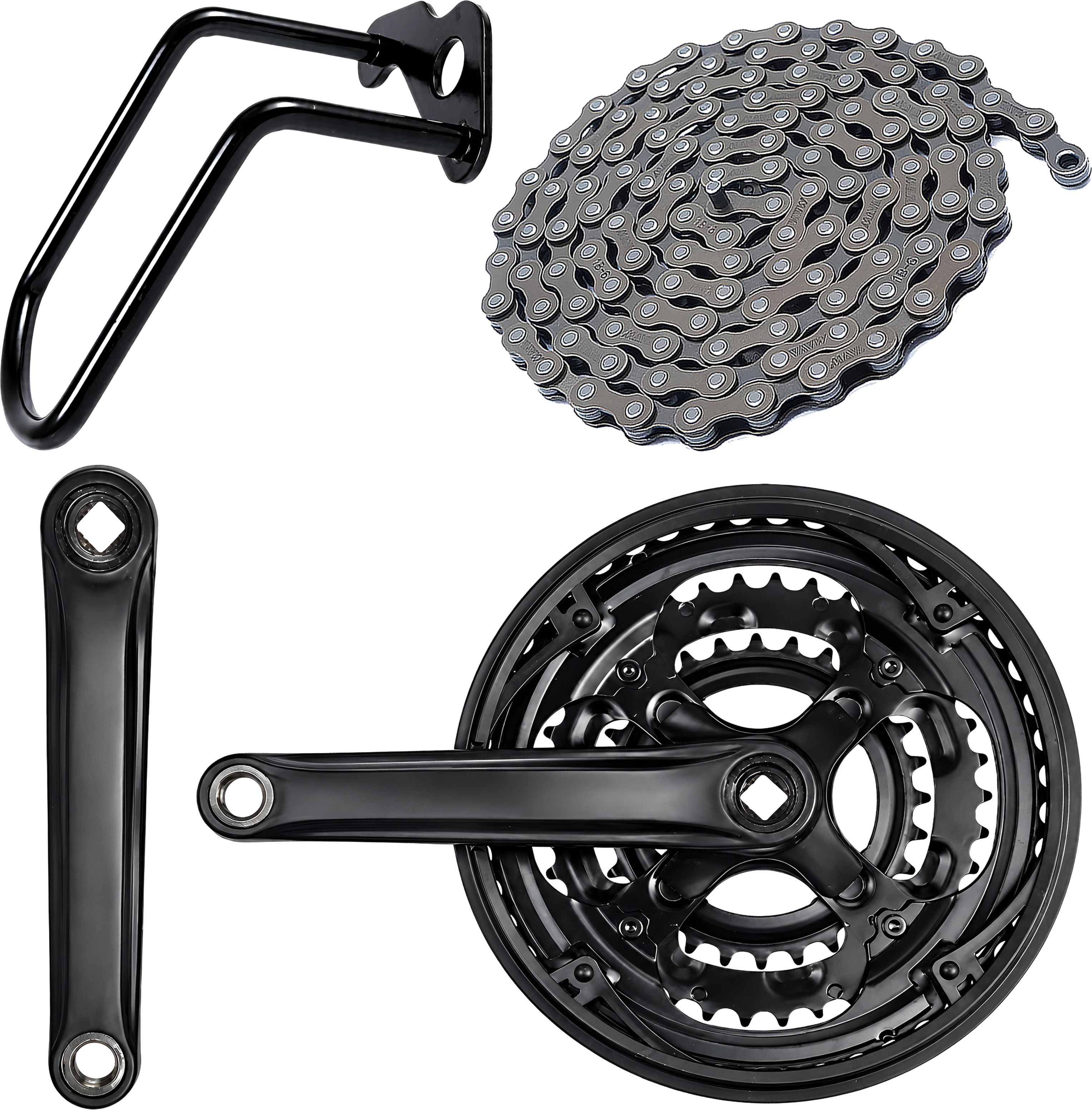 razaiq Universal Bicycle Crankset, Drive Chain & Derailleur Protector Kit Bicycle Brake Disk-picture-24