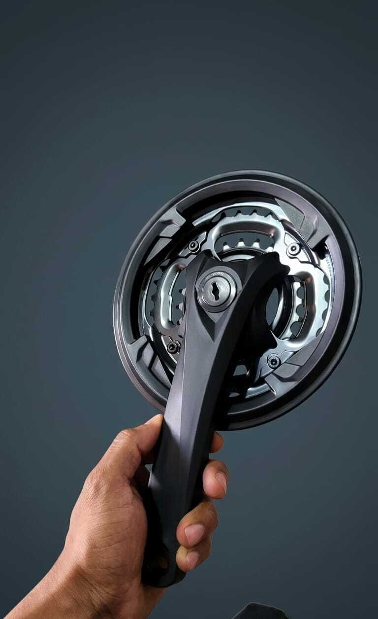 Crankset 24-34-42T Steel Crank 7/8/9 Speed Universal Square Hole Mountain Bike, Racing Bike, Road Bicycle Wheel-image-24