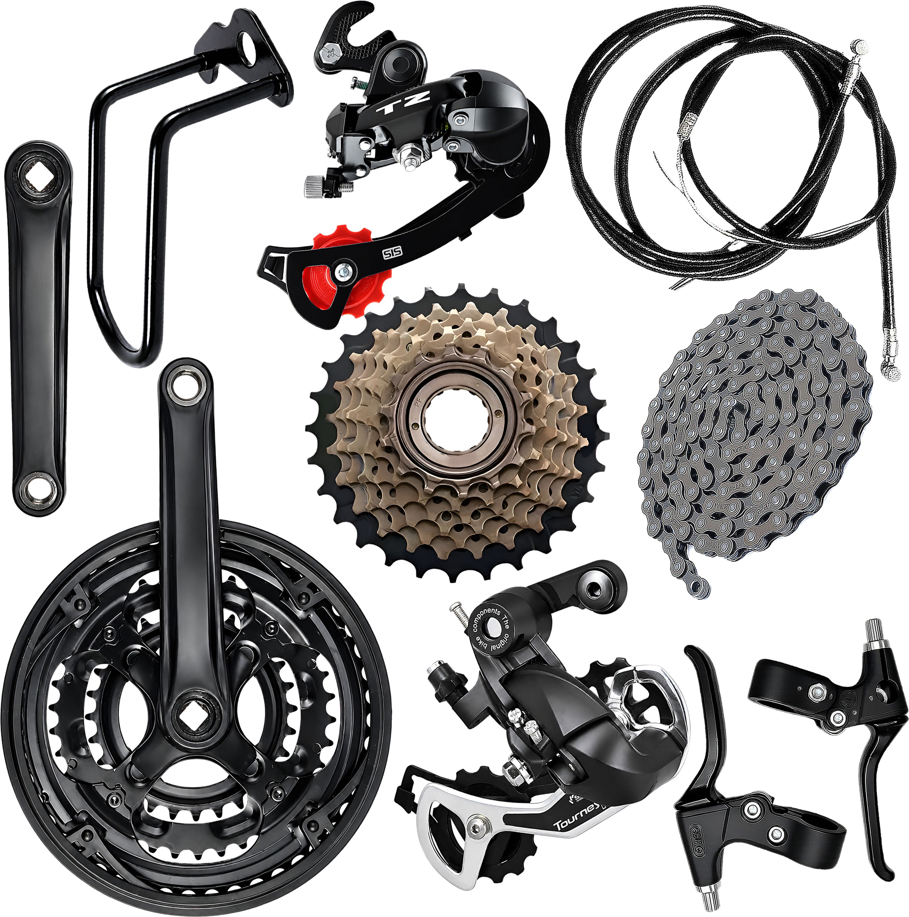 razaiq Complete Cycle Gear Upgrade Kit with Crankset, Cassette & Dual Derailleurs Mountain Bike, Racing Bike, Road Bicycle Wheel-picture-16