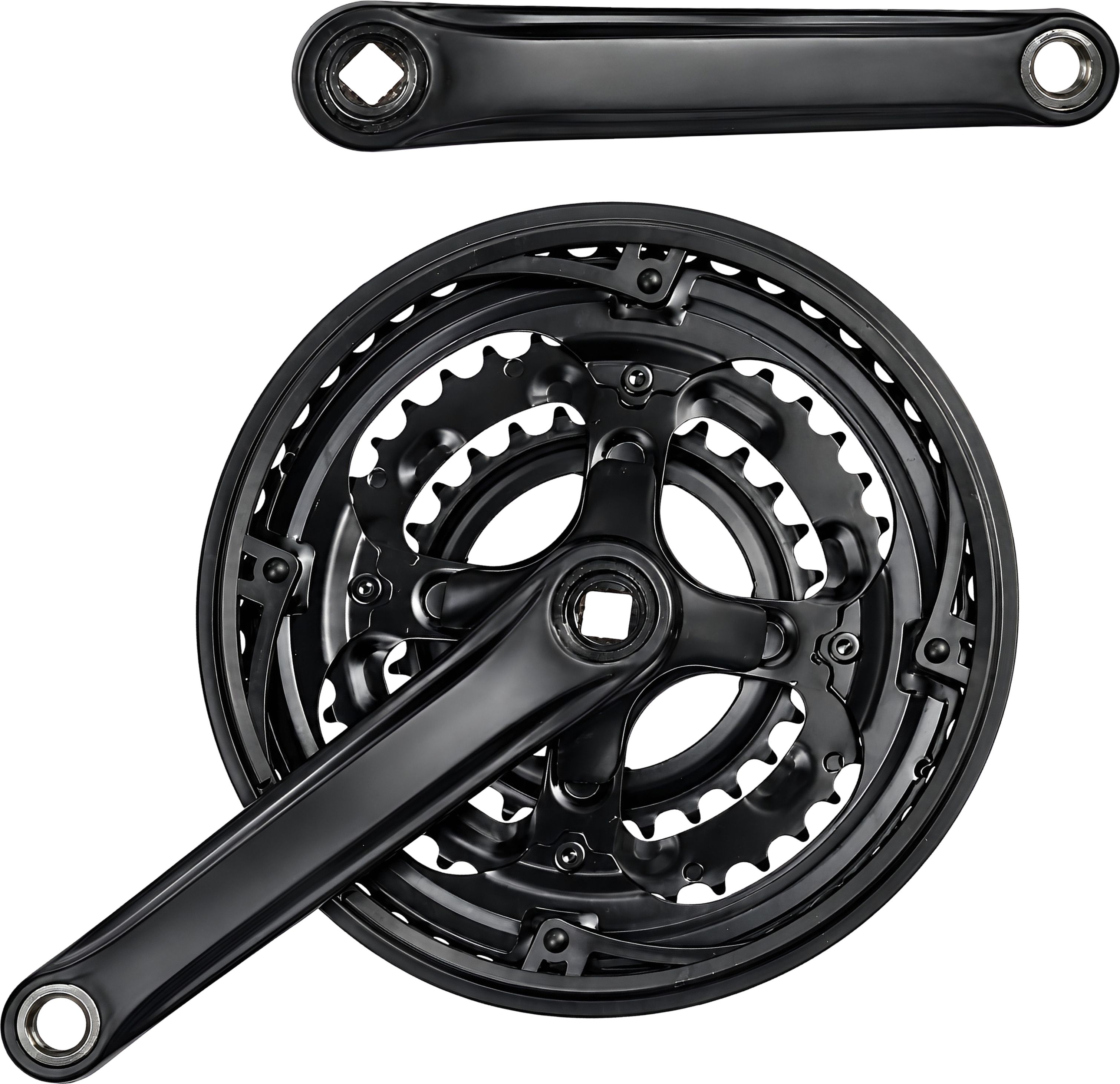 razaiq Universal Bicycle Triple Crankset with 3 Speed Chainwheel & Crank Arms Bicycle Brake Disk-picture-18