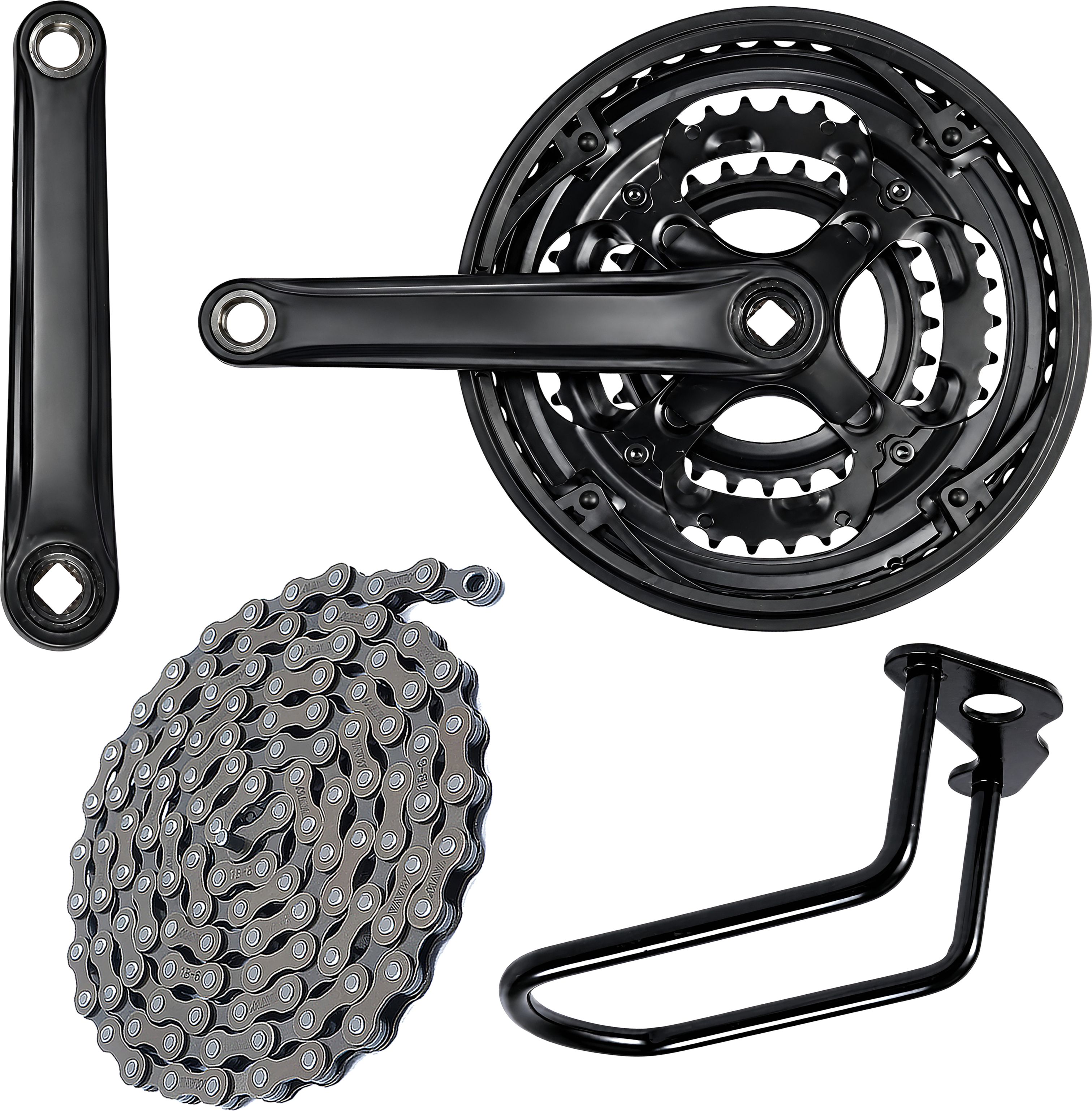 razaiq Universal Bicycle Front Crankset with 116 Link Chain & Rear Guard Bicycle Brake Disk-picture-21
