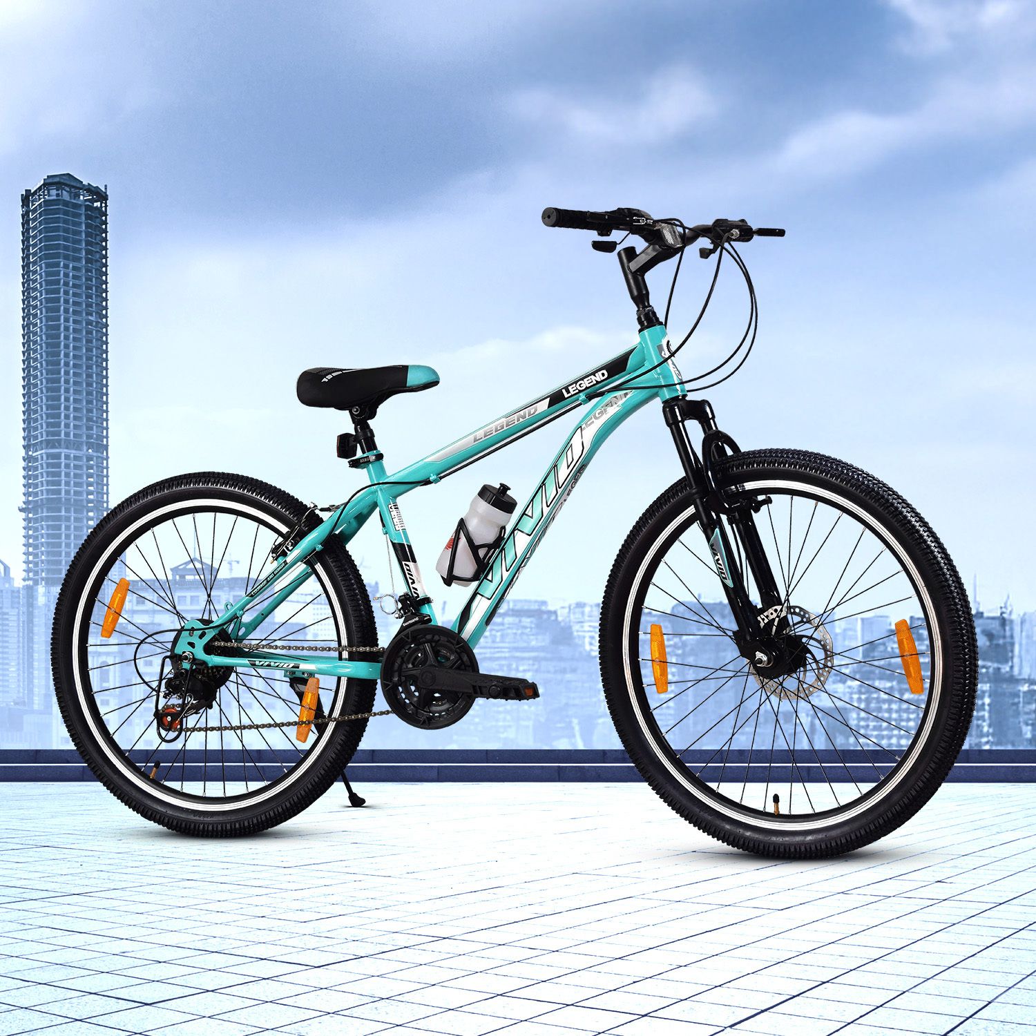 vivid Creto 29T Multispeed Cycle for Men with Front Suspension & Dual Disc Brakes 29 T (inch) Mountain Cycle-picture-25