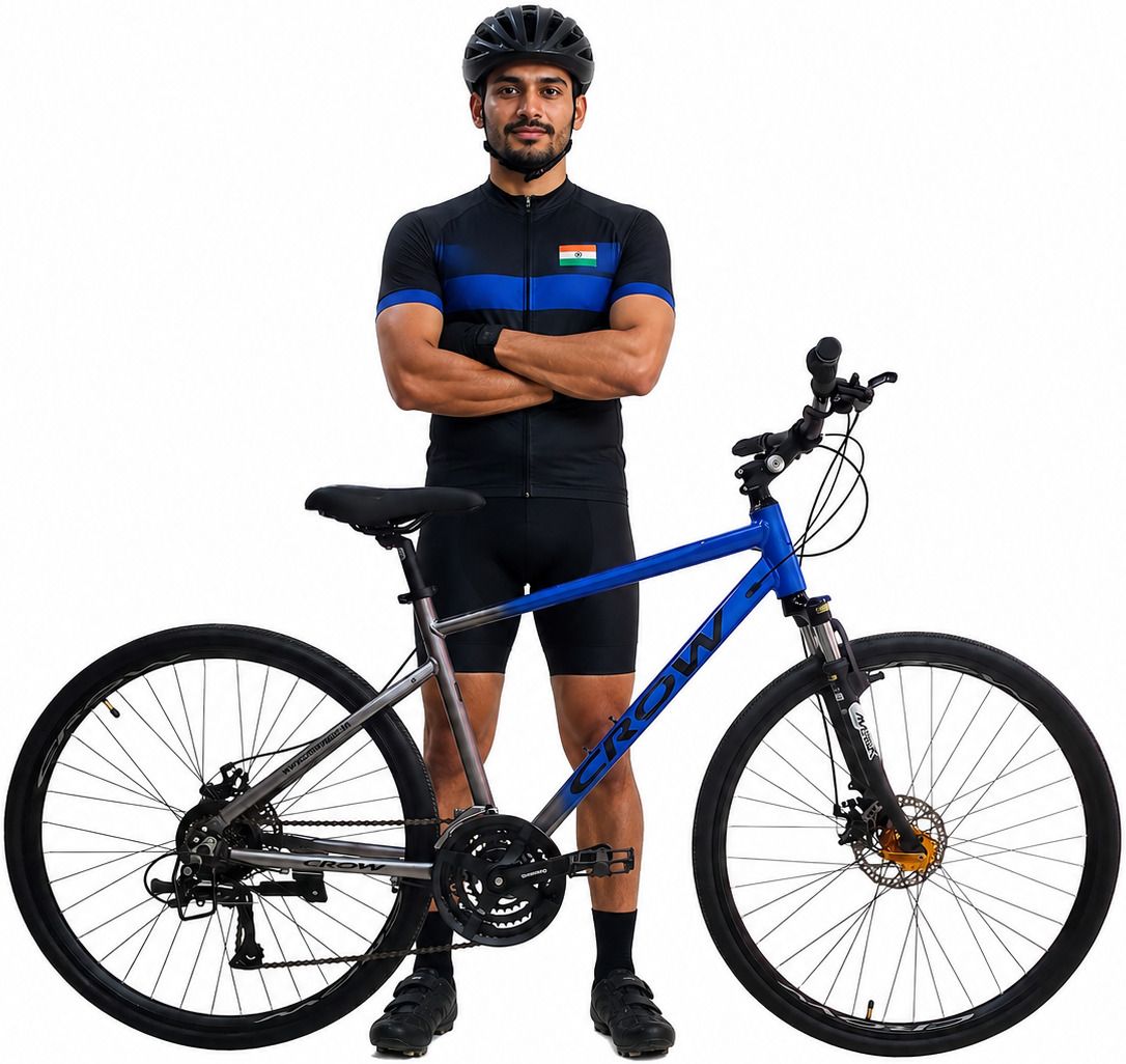 RAPIDE MAX| ALUMINIUM FRAME |ZOOM LOCKOUT SUSPENSION|STEM RAISER |JAK DISC BRAKE 700C T (inch) Hybrid Cycle/City Bike-image-25