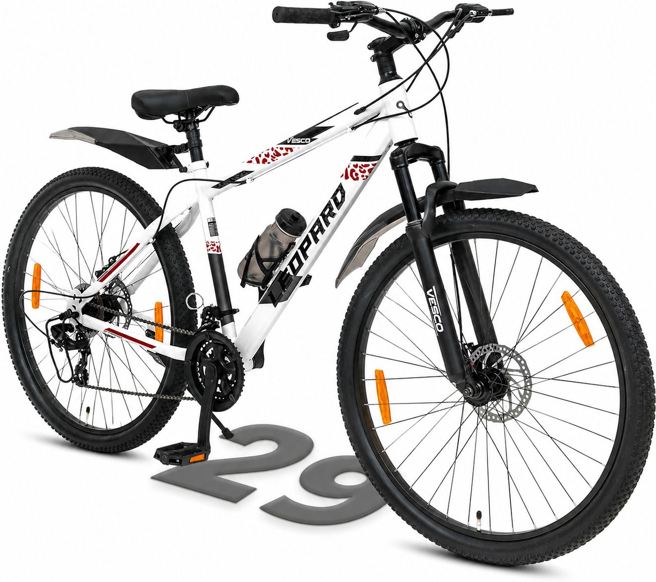 LEOPARD 29T 21 Gear Cycle for Men | Dual Disc Brake | Front Suspension 29 T (inch) Mountain Cycle-image-42