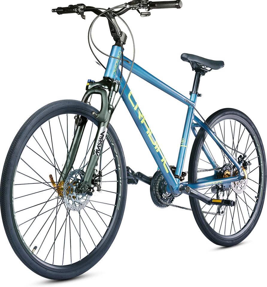 GUNNER PRO MAX | 6061 ALLOY FRAME | SHIMANO ACERA | ZOOM LOCKOUT SUSPENSION 700C T (inch) Hybrid Cycle/City Bike-image-41