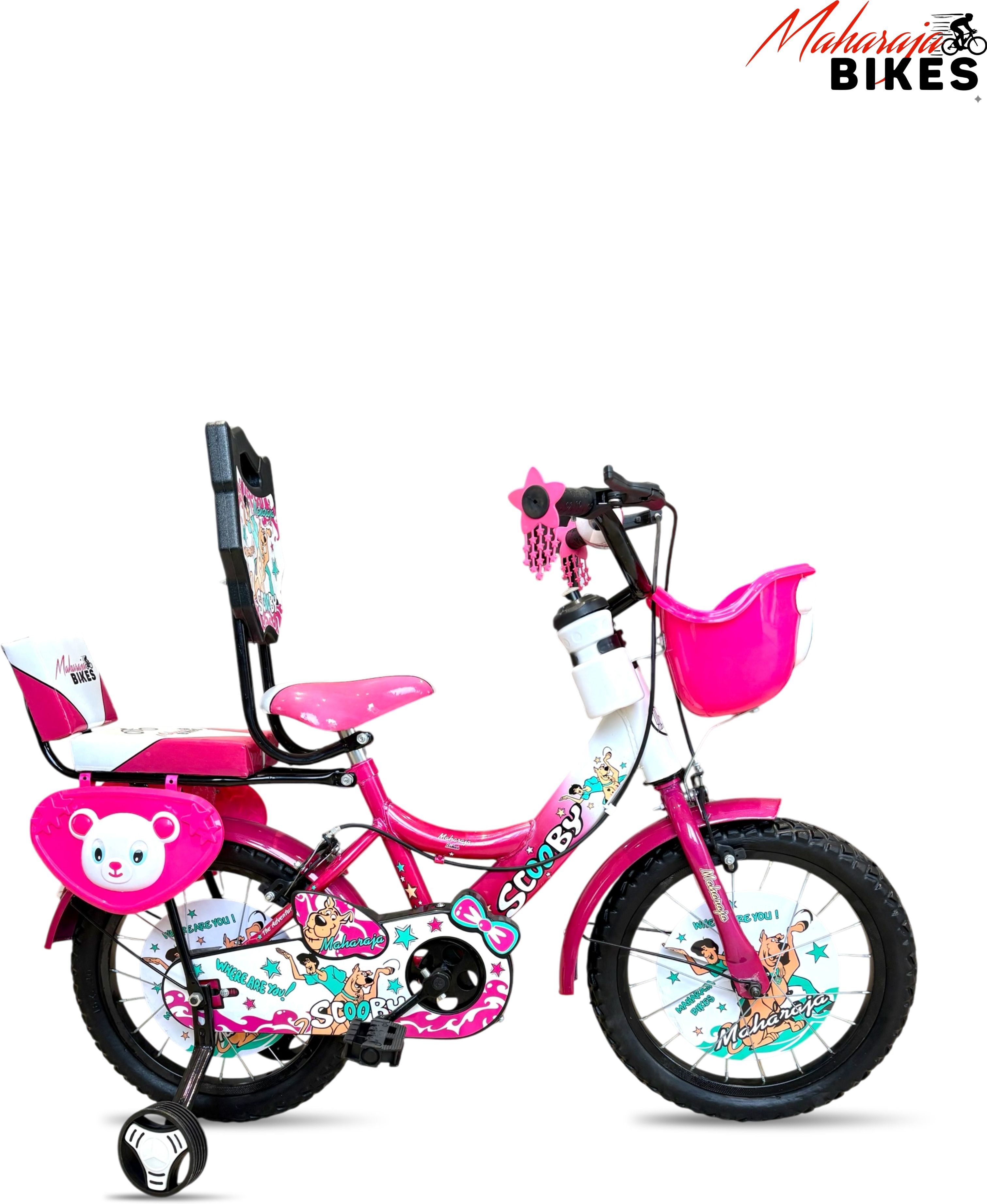 maharaja SCOOBY 16T Cycles for Kids with Dual Sheet Training Wheels, 16 T (inch) BMX Cycle-picture-3