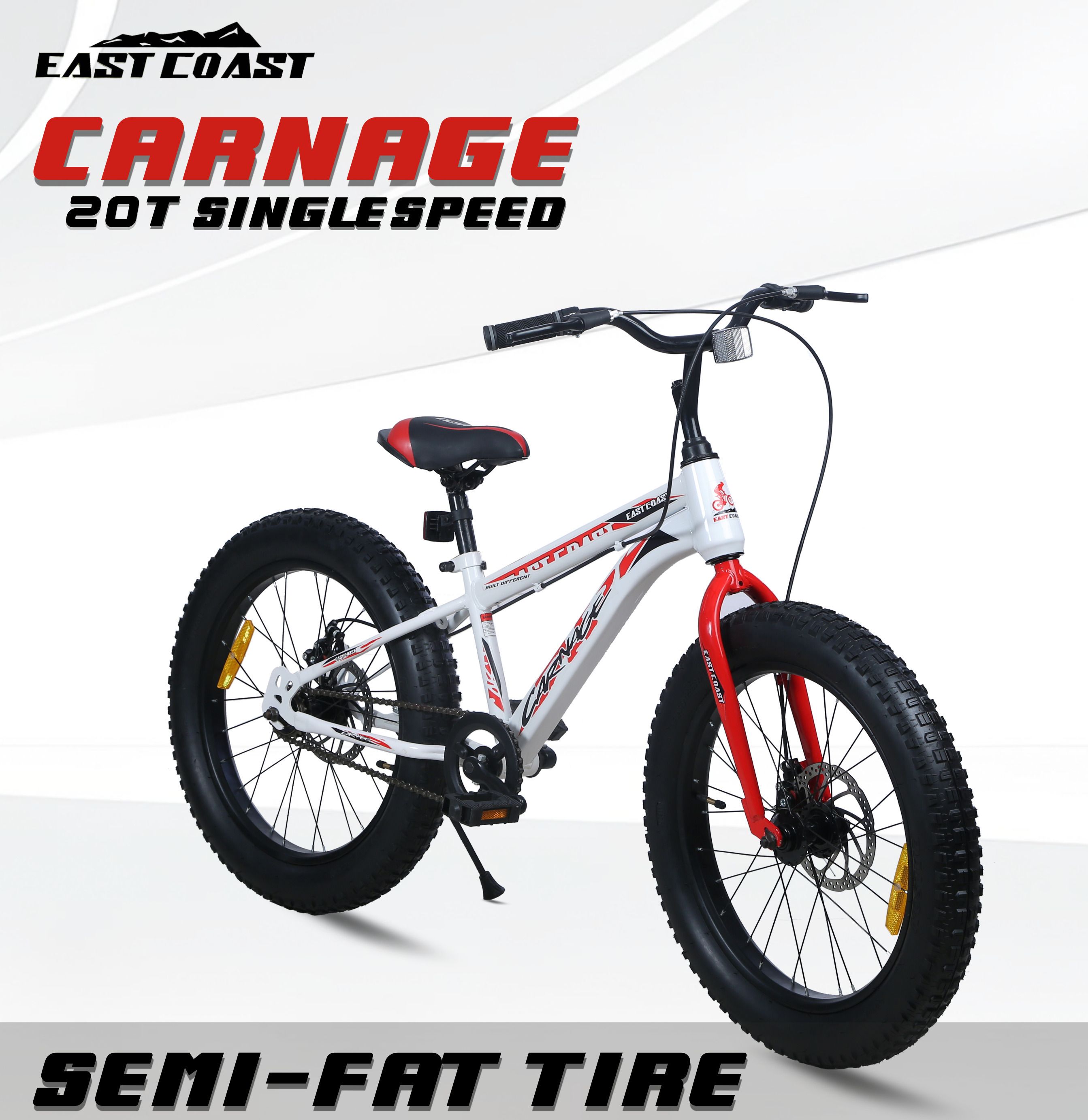 Carnage 20T cycle/Fat bike for 5 to 9 year kids 20 T (inch) Mountain Cycle