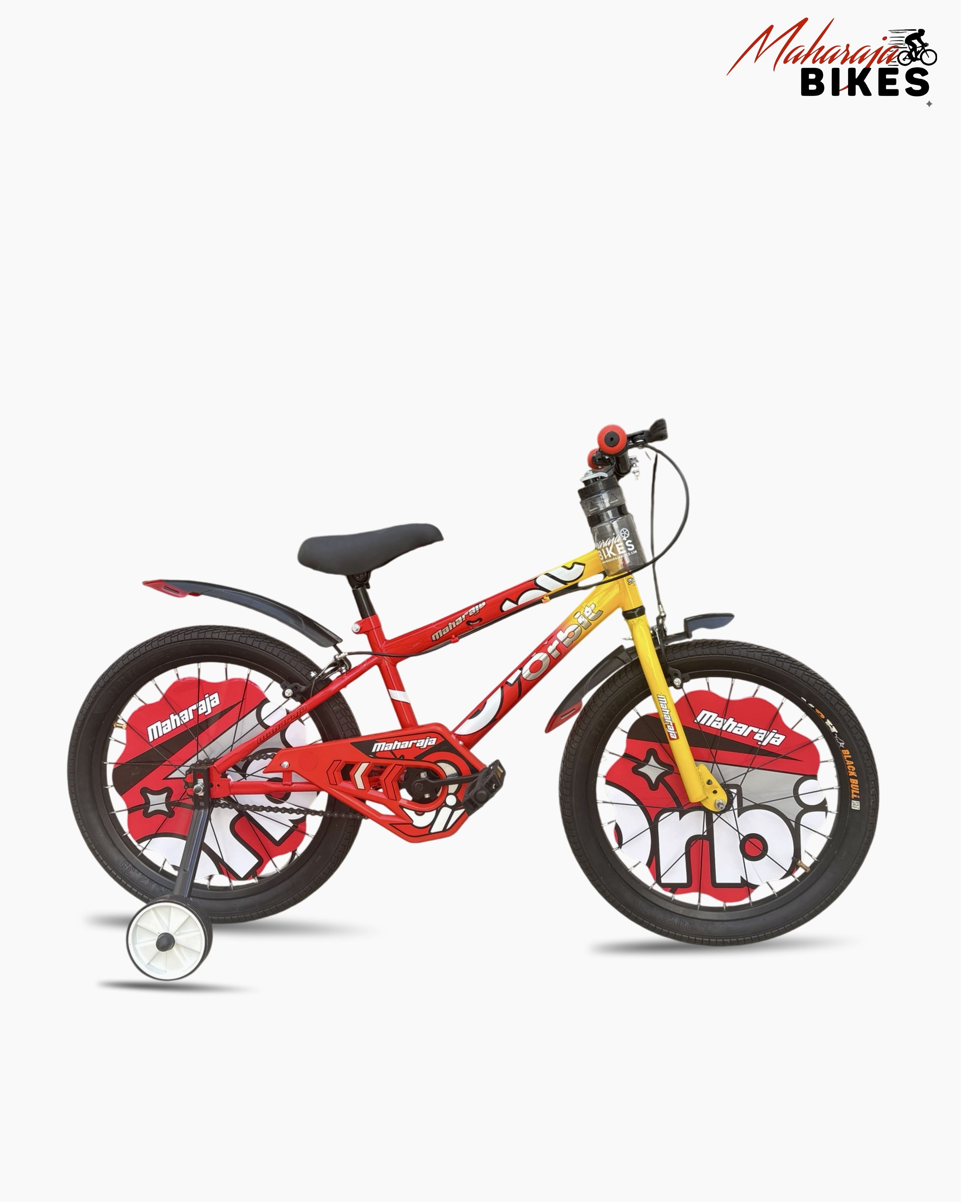 ORBIT 20T Cycle For Kids Steel Rim with Tyre Tube with Training Wheels, 20 T (inch) BMX Cycle-image-32