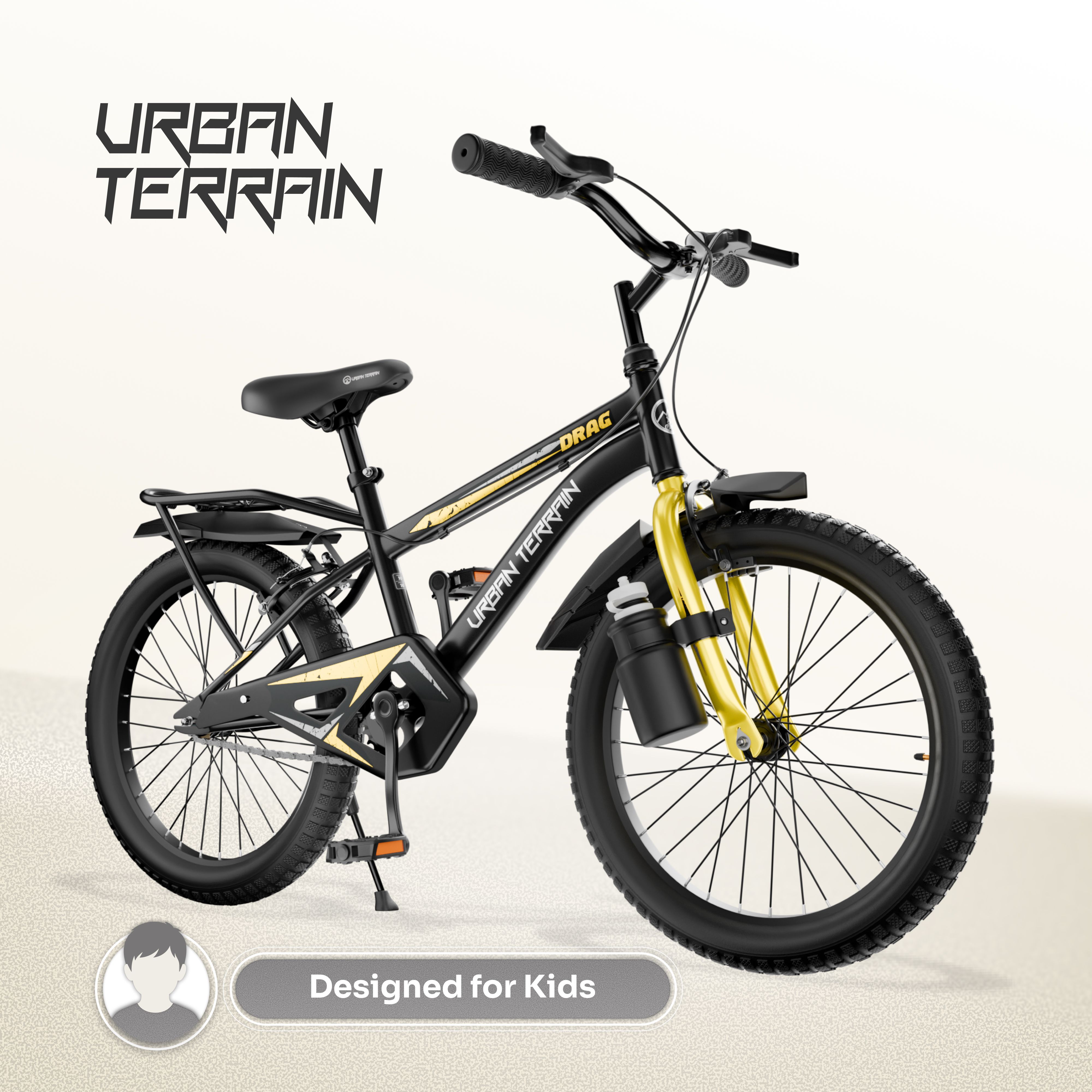 Drag Kids Cycle, Black 16 T (inch) Road Cycle-image-32