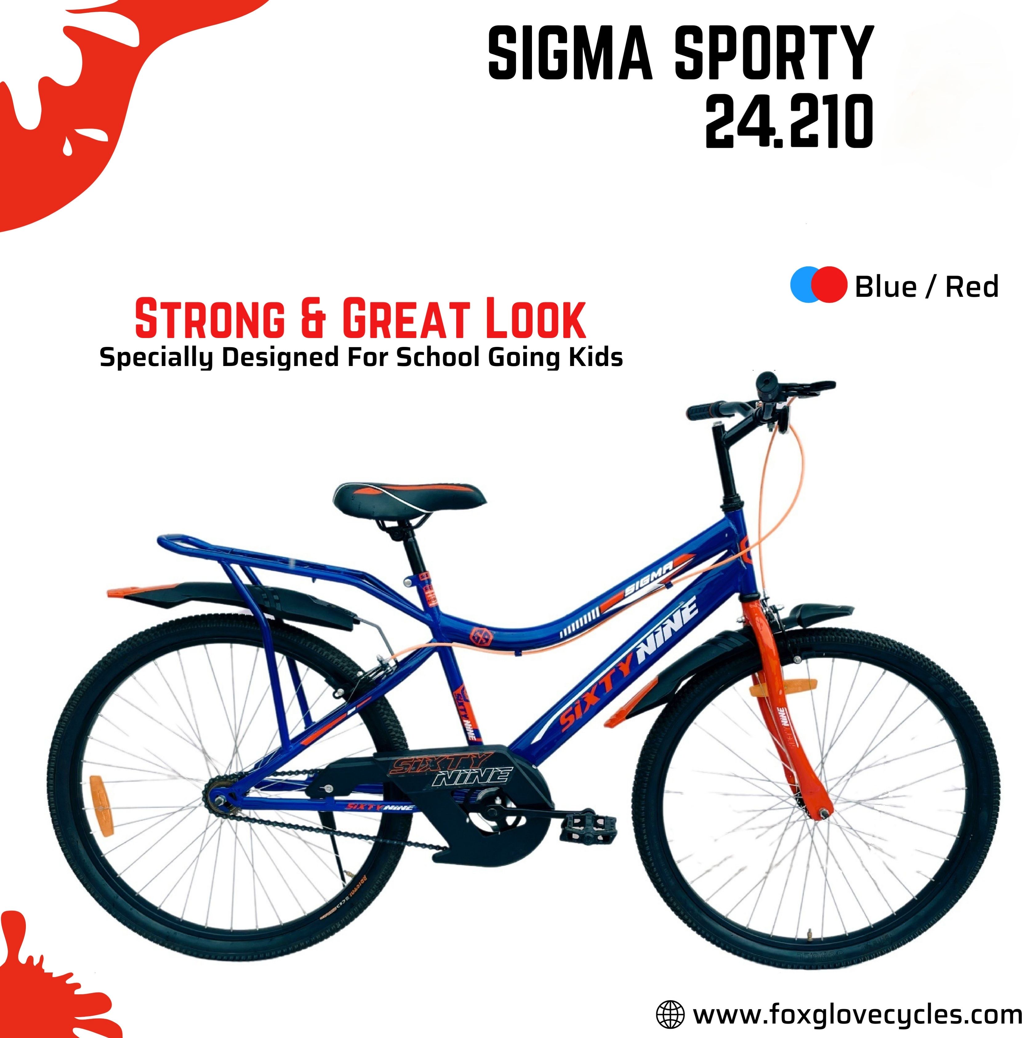 SIXTY NINE 24 INCH IBC ADMIRAL BLUE FRAME TYRE TUBE FOR 8 PLUS AGE 90 % FITTED 24 T (inch) Road Cycle-image-13