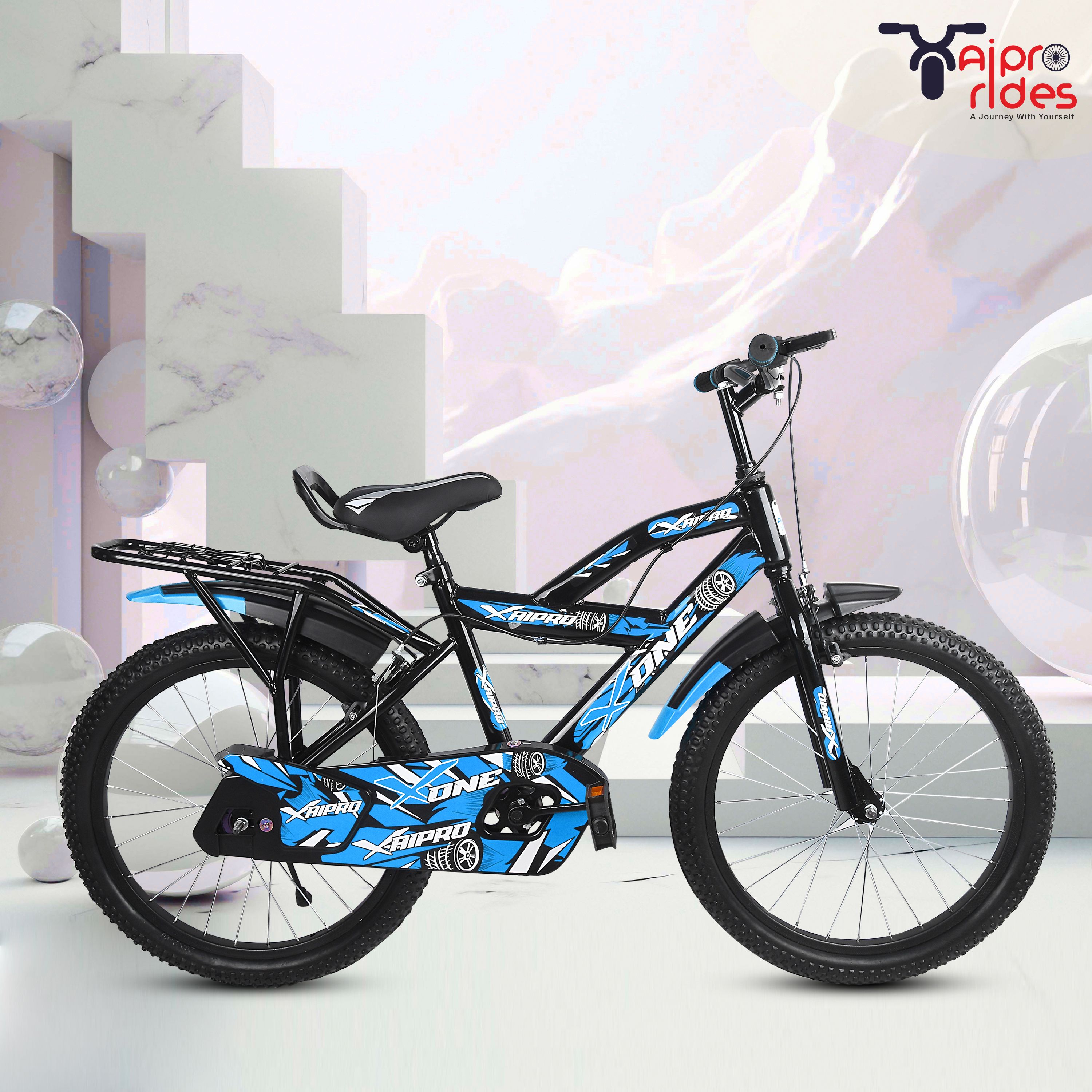xaipro 20T X-ONE SKYBLUE M RIM 7 TO 10 YEAR KIDS CYCLE 90% ASSEMBLE CYCLE 20 T (inch) BMX Cycle-picture-12