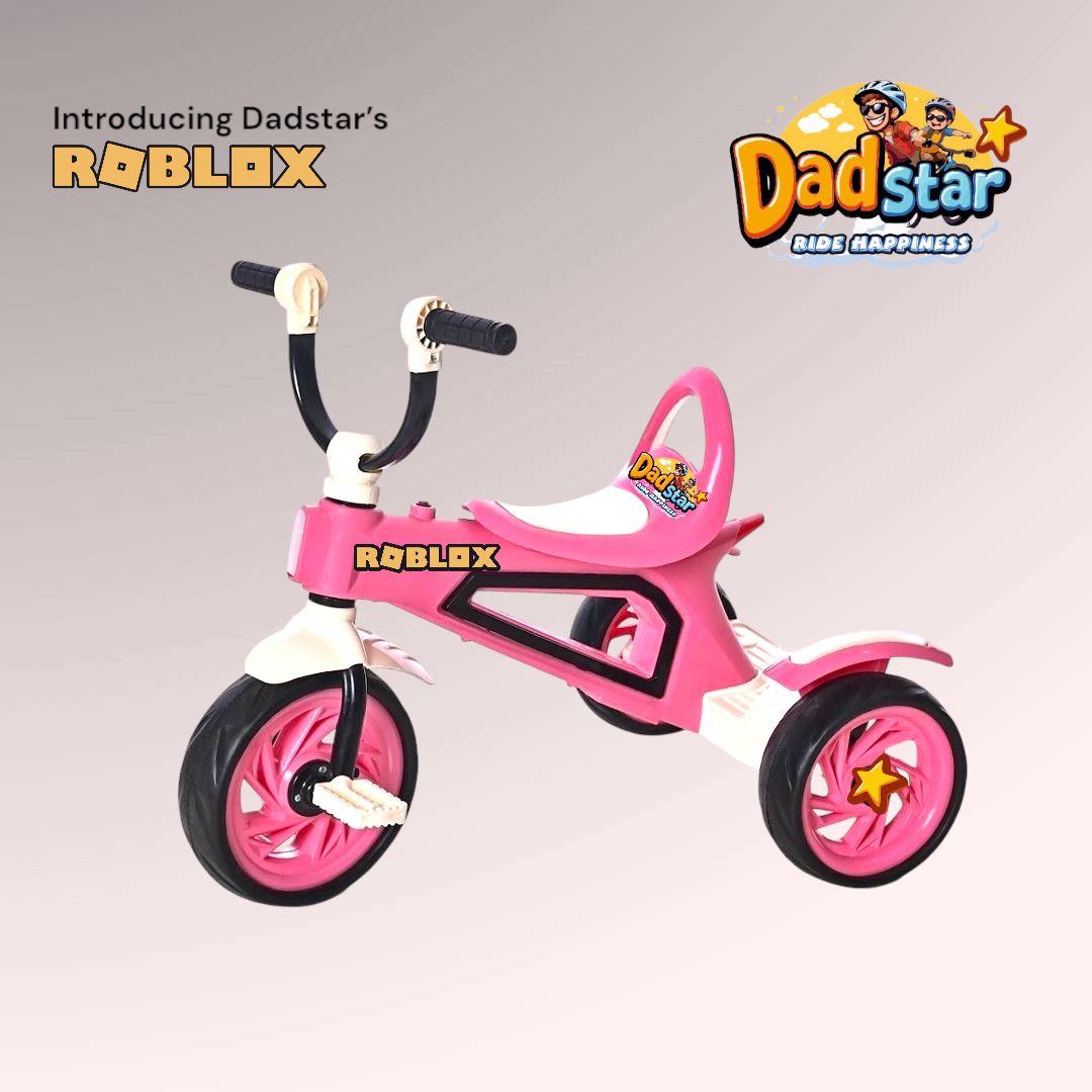dadstar ROBLOX TRICYCLE FOR KIDS AGE 2 TO 4 YEARS PINK COLOUR TRICYCLES 12 T (inch) Recreation Cycle-picture-3