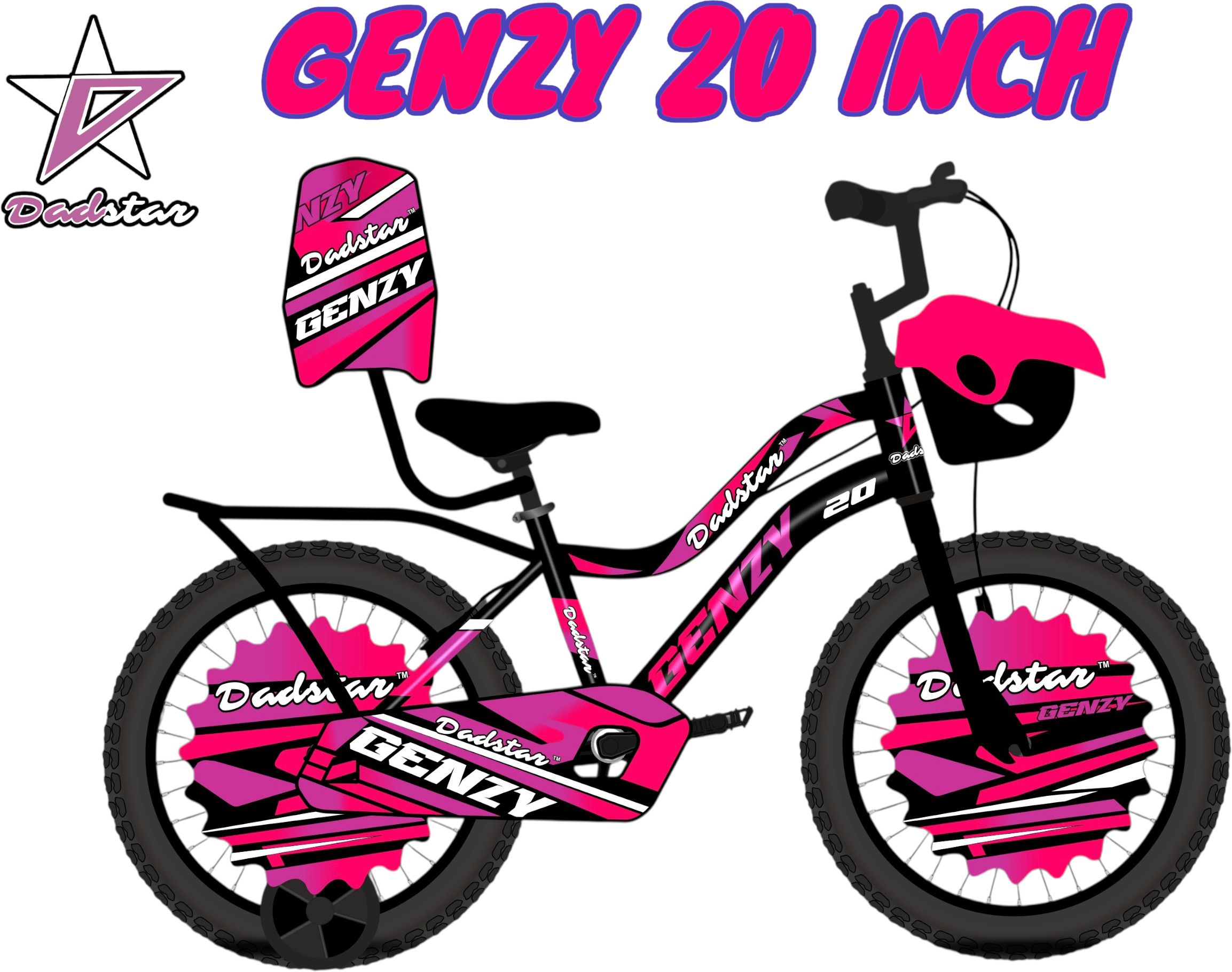 dadstar GENZY 2OINCH BICYCLE FOR GIRLS AND BOYS PINK COLOUR CYCLE FOR AGE 5 TO 10YEARS 20 T (inch) Road Cycle-picture-33