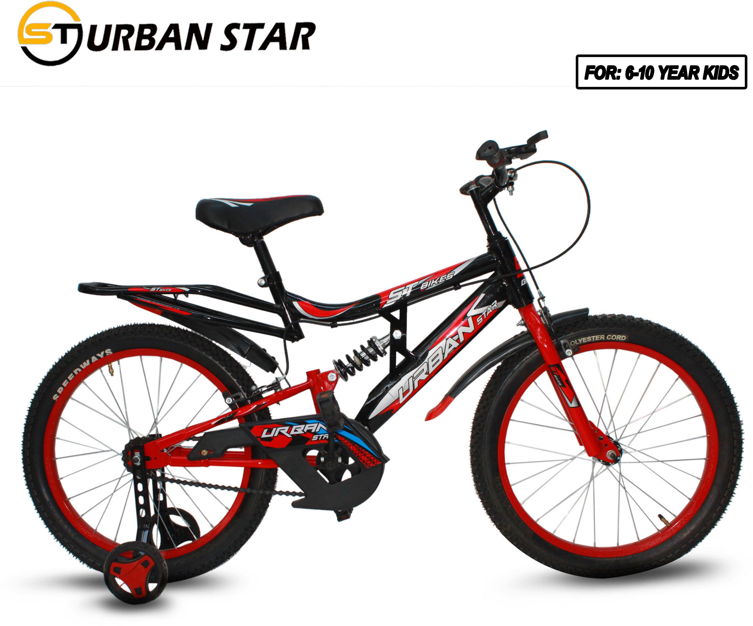 urban star 20T SUSPENSION MODEL (85% ASSEMBLED) KIDS ROAD (SINGLE SPEED - RED/BLACK) 20 T (inch) Roadster Cycle-picture-38