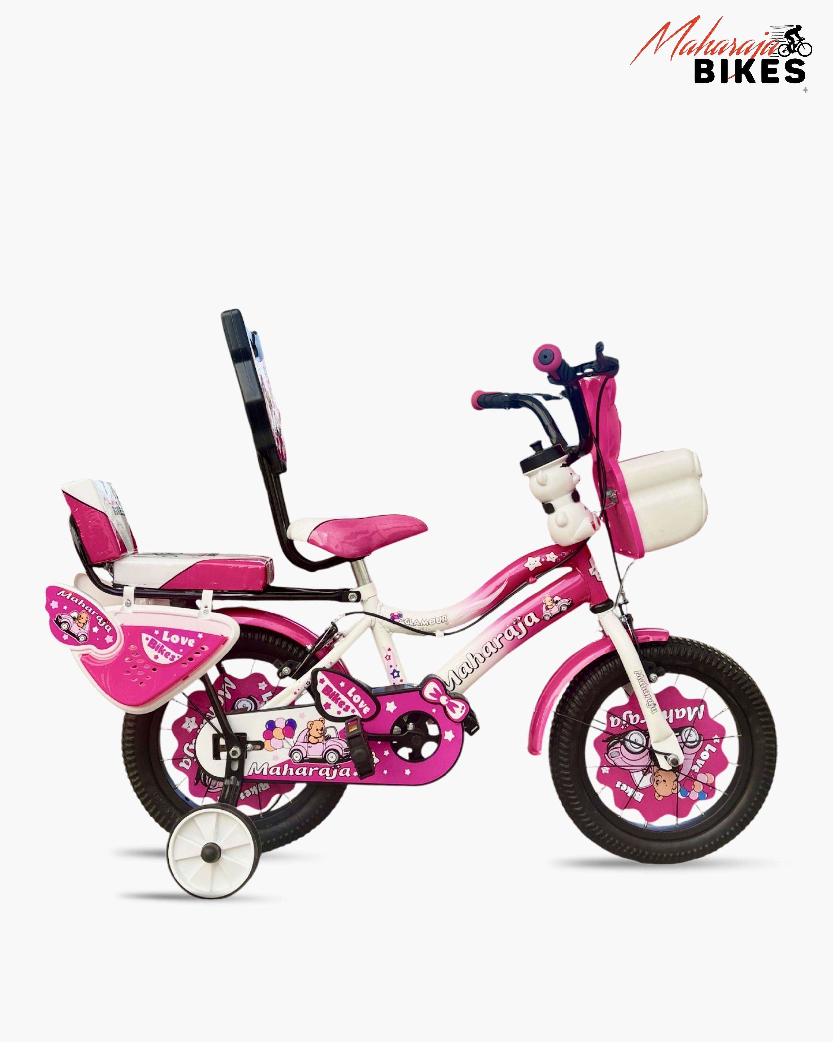 GLAMOR 14T Cycles For Kids with Dual Sheet Training Wheels, Front Basket 14 T (inch) BMX Cycle-image-41