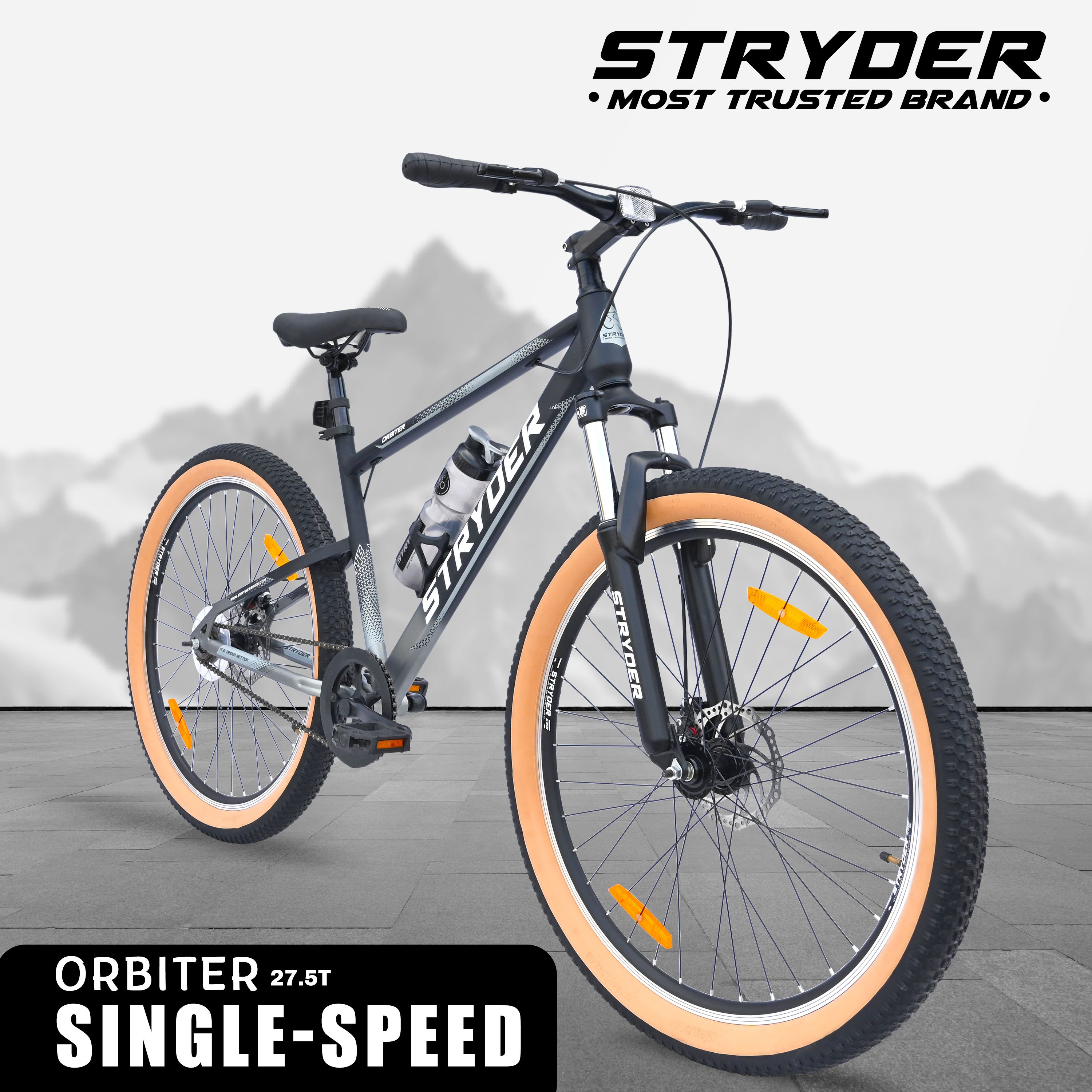stryder Orbiter 27.5" Single Speed Bicycle with Front Suspension - 27.5 T (inch) Mountain Cycle-picture-21