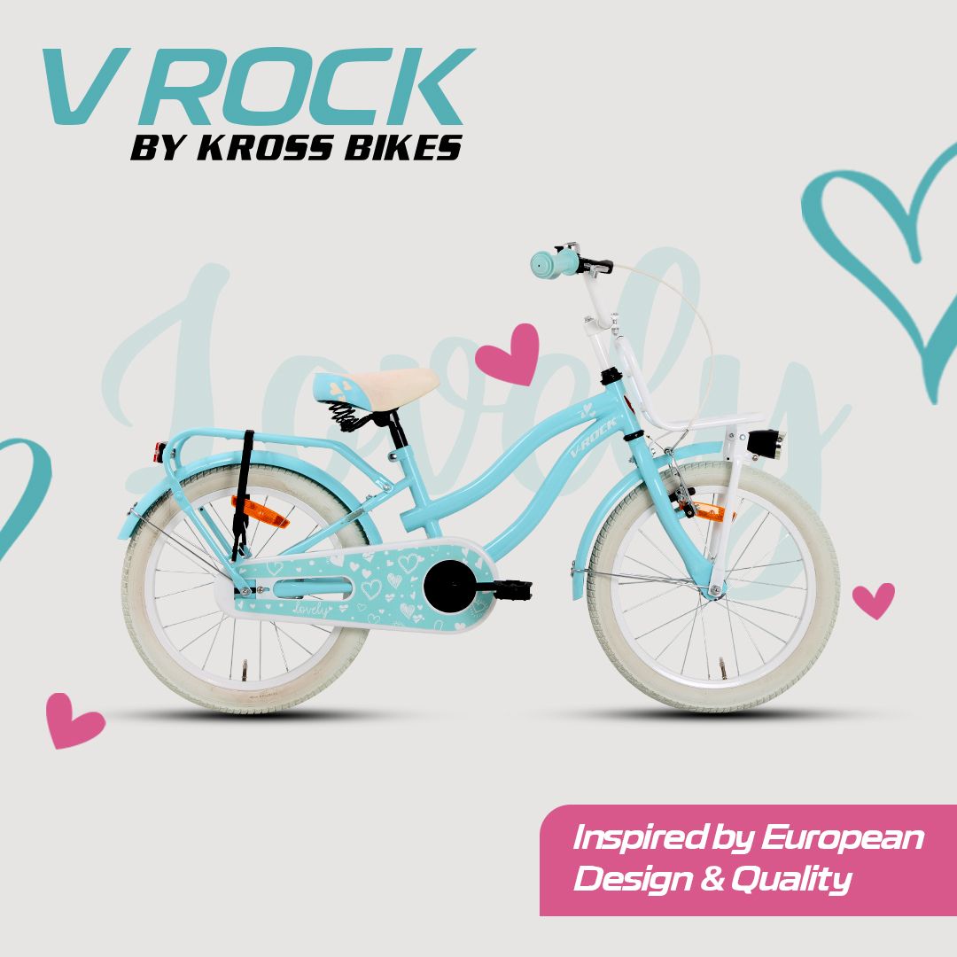 Lovely 18T Kids Bicycle – Blue | Single Speed | Front V-Brake Rear Coaster Brake 18 T (inch) Mountain Cycle-image-28