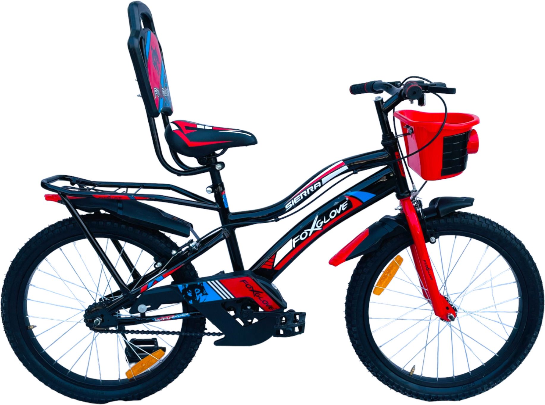 BENJO 20 INCH POPPY RED TYRE TUBE FOR AGE 5 TO 10 YEARS 90% ASSEMBLED 20 T (inch) Road Cycle-image-14