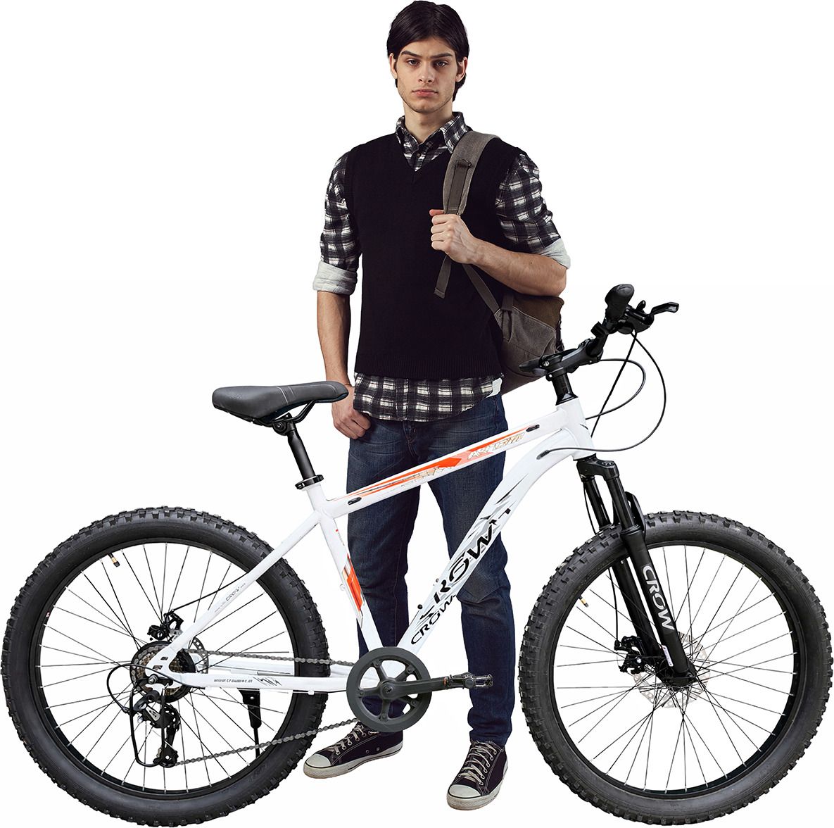 ATOM PRO 7 SPEED|GEARED|SEMI FAT BIKE|FRONT SUSPENSION|DUAL DISC 26 T (inch) Mountain Cycle-image-20
