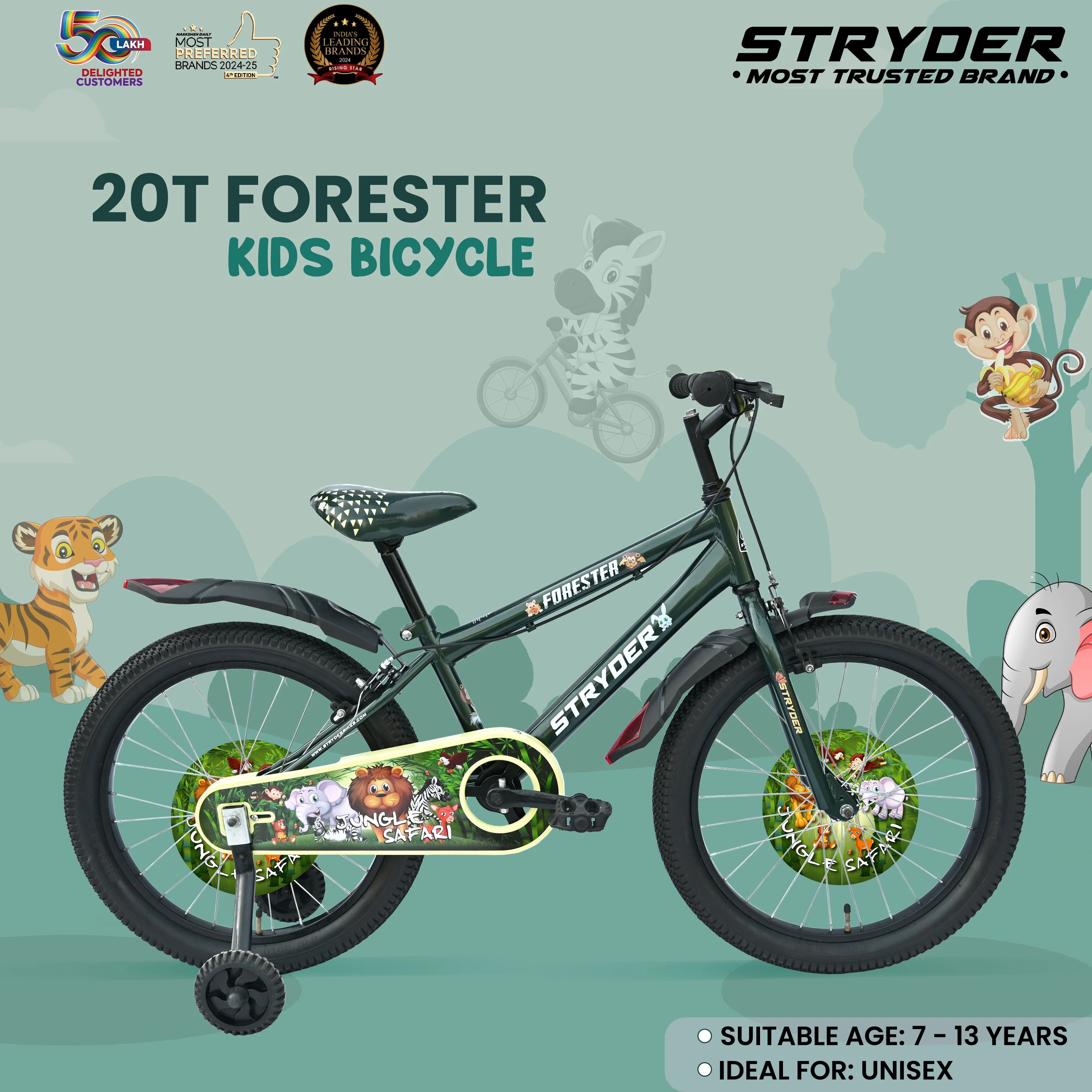 Forester 20" Kids Bicycle | 20 T (inch) BMX Cycle-image-18
