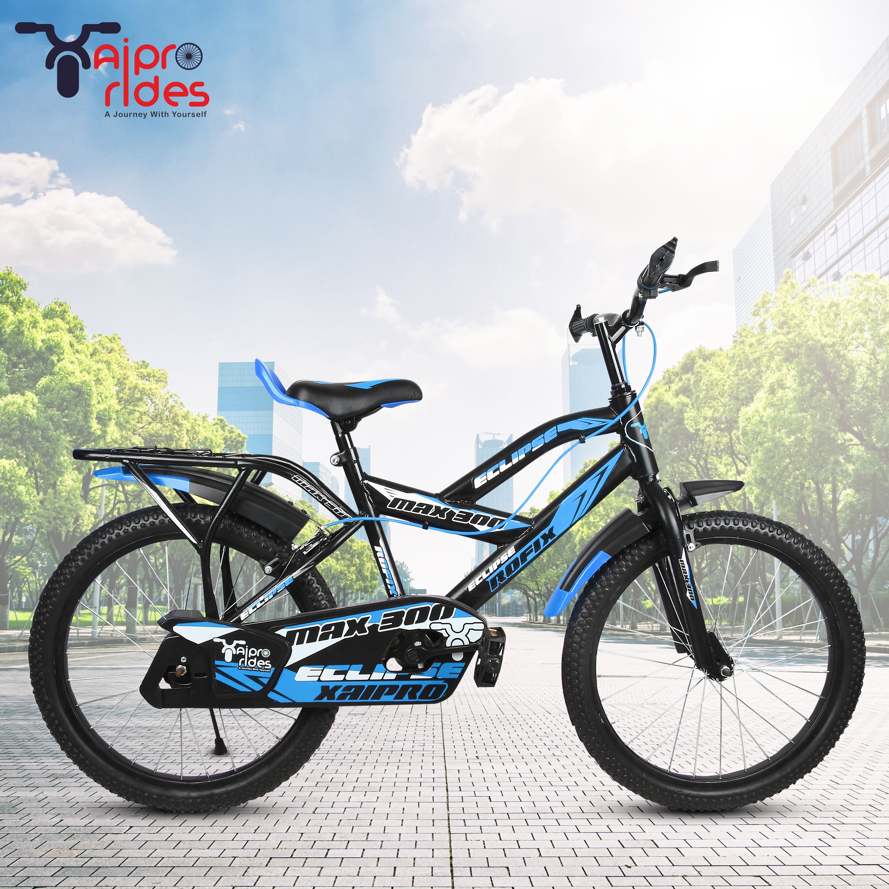 20T Xaipro Max-300 Kids Cycle Ideal for 7-10 years Sky blue(85% ASSEMBLED) 20 T (inch) Mountain Cycle