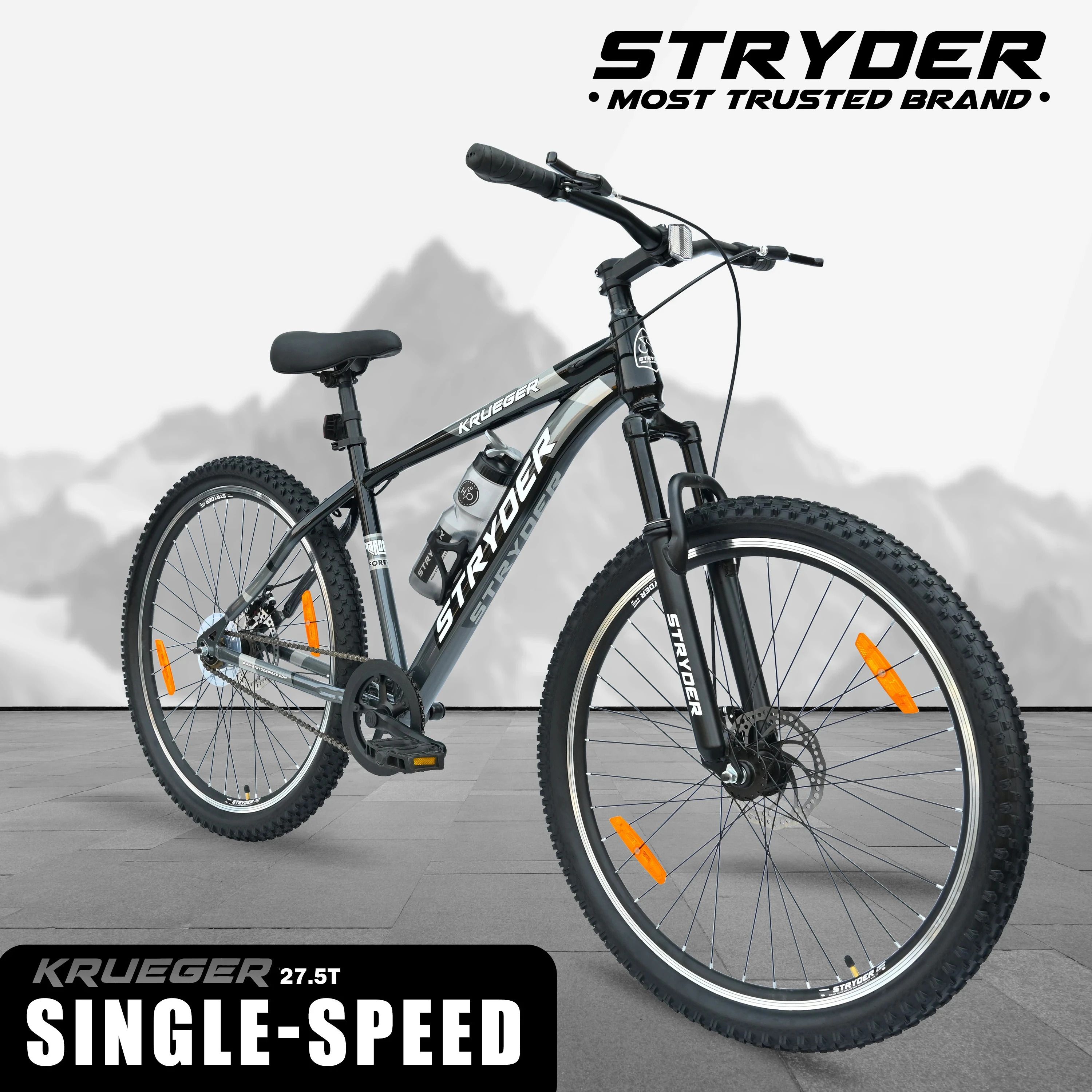 27.5" Krueger Single Speed Bicycle | Durable & Stylish Ride 27.5 T (inch) Mountain Cycle-image-32