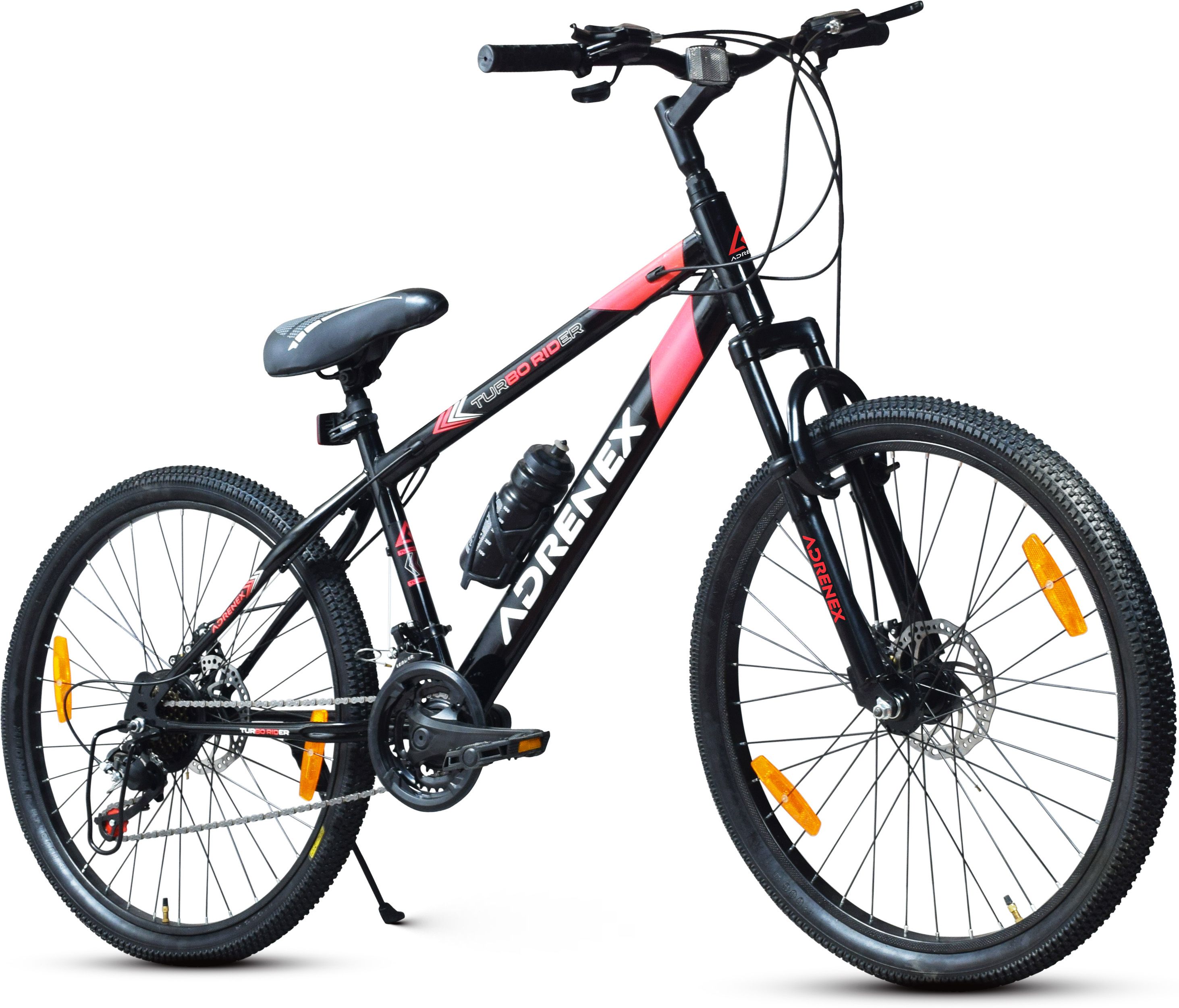 Turbo Rider 26T 7 Speed Cycle with Dual Disc Brakes, MTB Bike for Boys & Adults 26 T (inch) Mountain Cycle-image-43